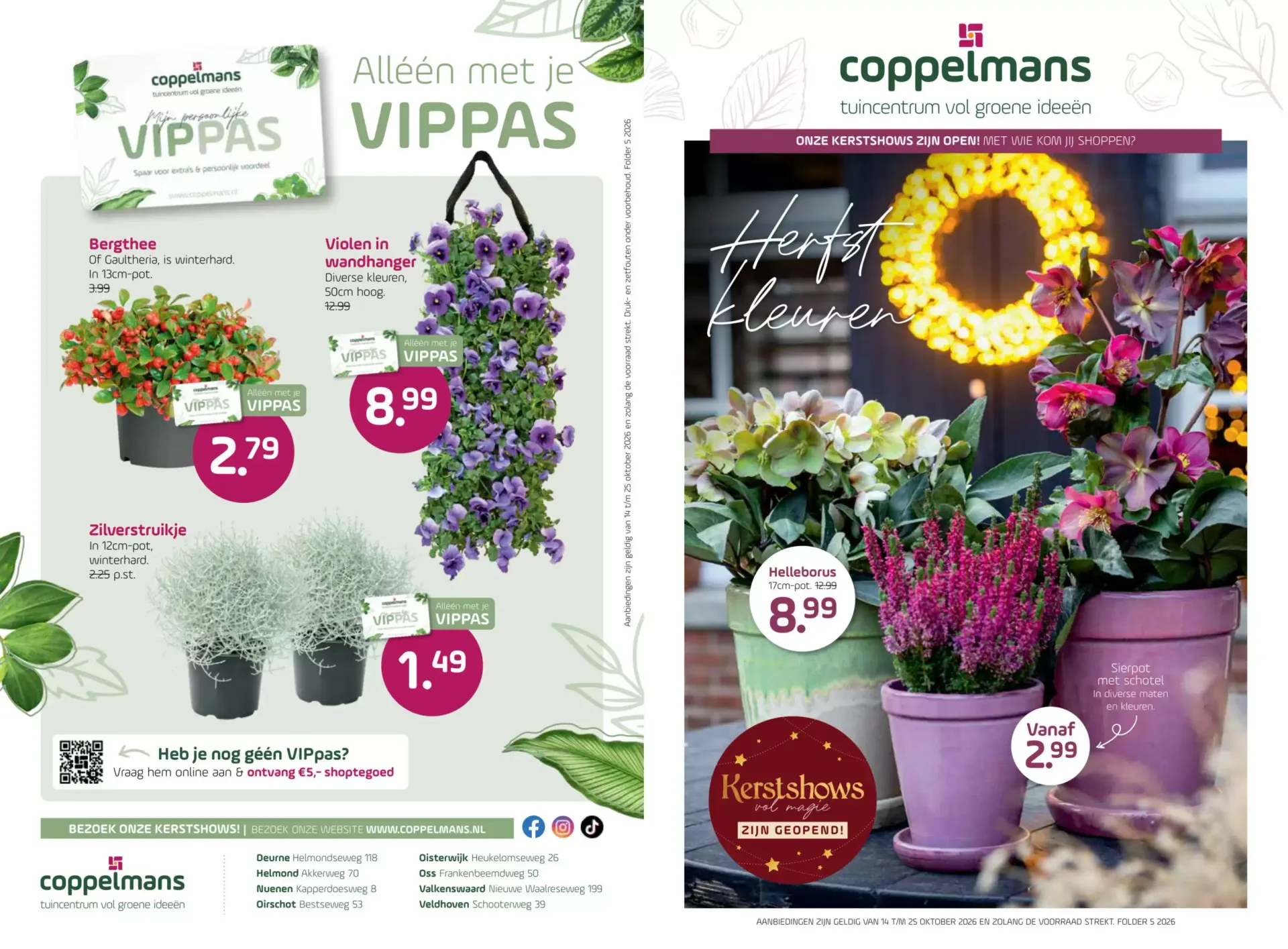 Coppelmans folder van 14 oktober tot 25 oktober 2026 - Folder pagina 1