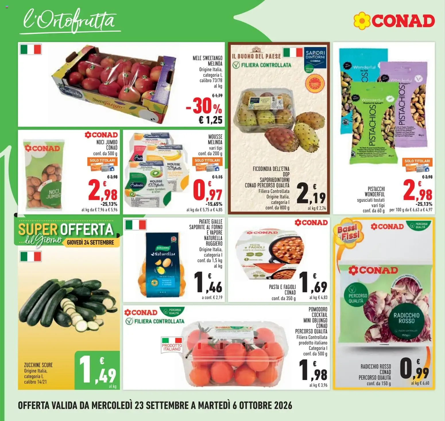 Anteprima volantino Conad dal 23/09/2026 prossima settimana da 23 settembre a 6 ottobre di 2026 - Pagina del volantino 8