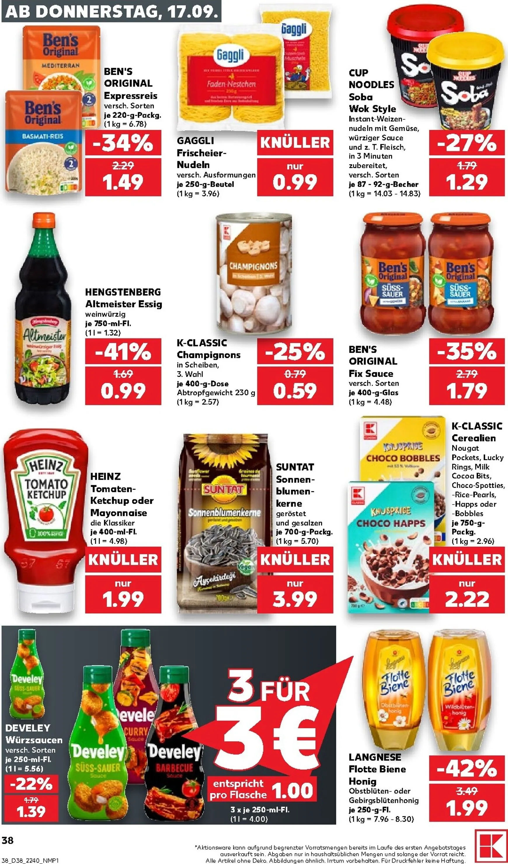Neuer Kaufland Prospekt – von Donnerstag 17.09.2026 bis Mittwoch 23.09.2026 von 17. September bis 23. September 2026 - Prospekt seite 39