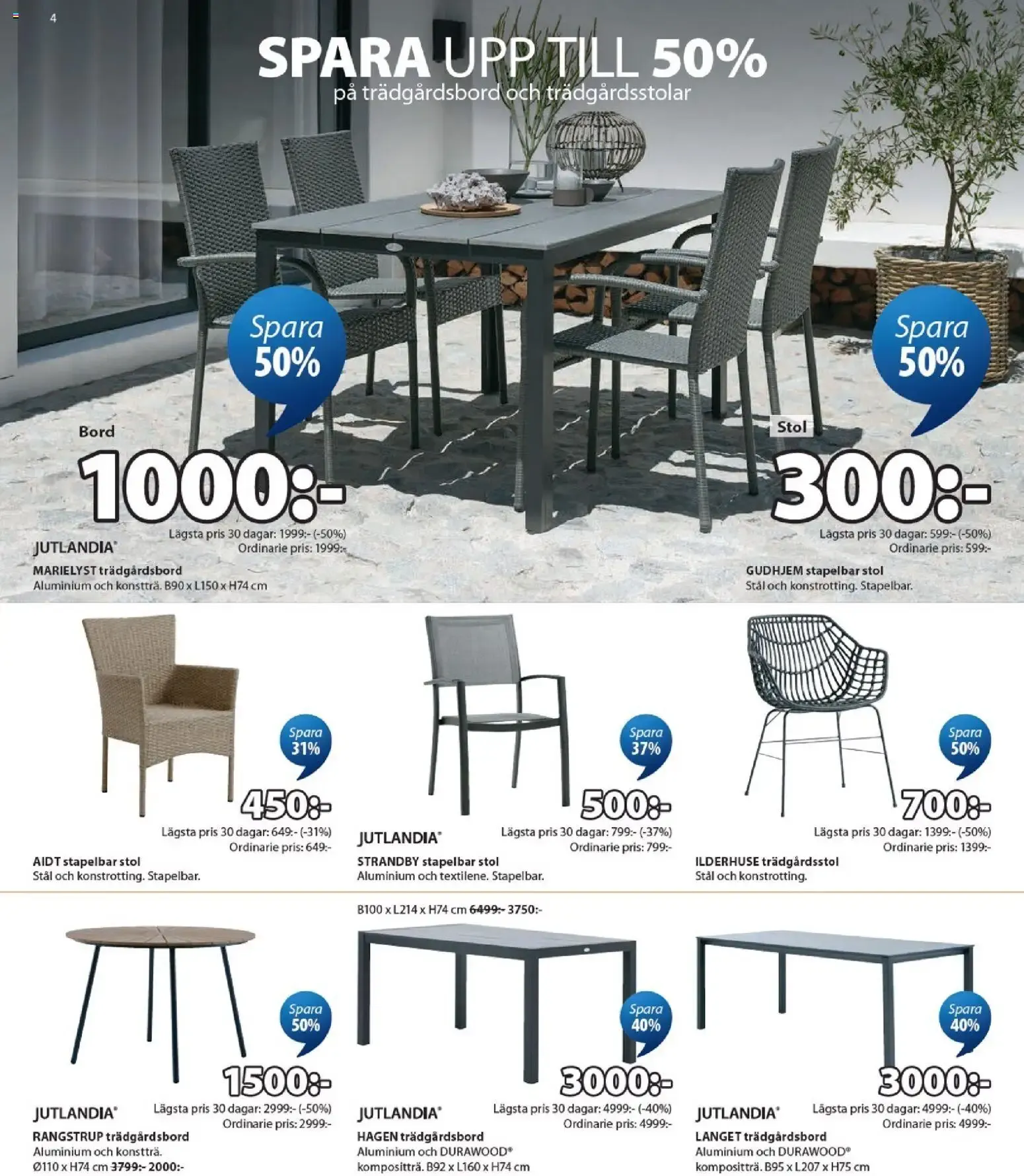 JYSK REA: Spara hasta 70% från 29 juni till 26 juli 2026 - Reklamblad sidor 4