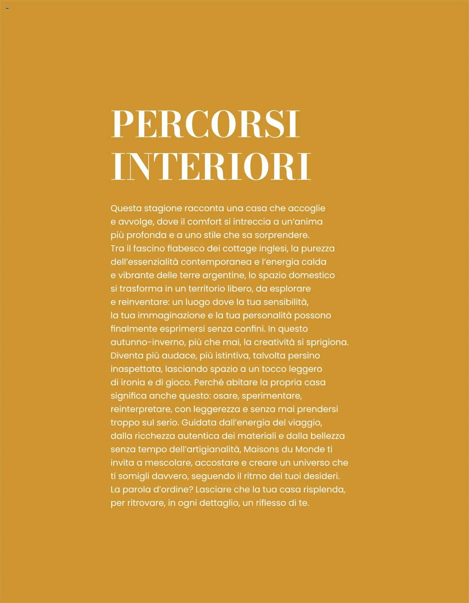 MAISONS DU MONDE PERCORSI INTERIORI COLLEZIONE AUTUNNO-INVERNO 2026 da 23 settembre a 20 marzo di 2027 - Pagina del volantino 2