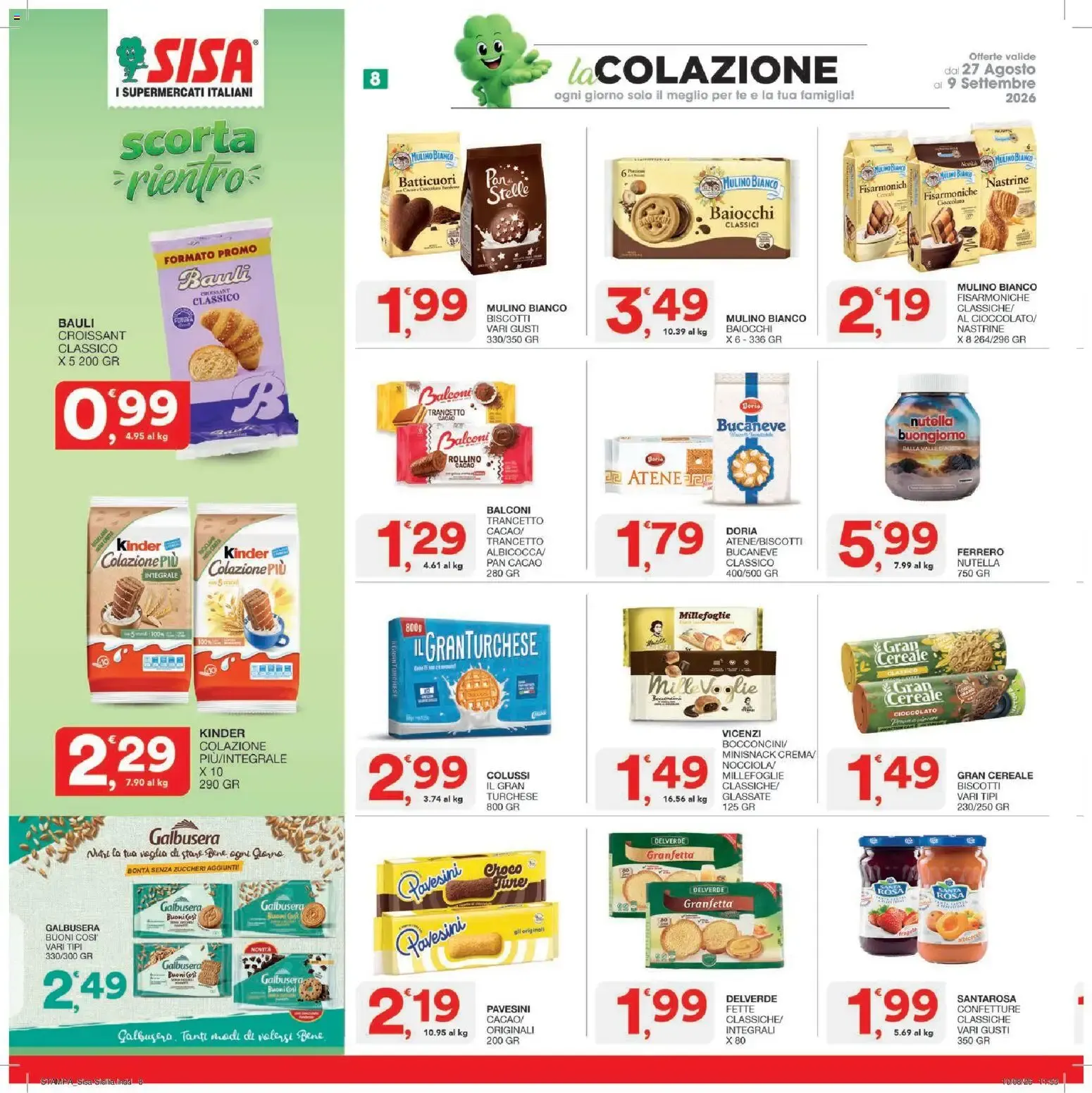 Nuovo SISA volantino dal 27/08/2026 > offerte anteprima 🛍️ da 27 agosto a 9 settembre di 2026 - Pagina del volantino 8