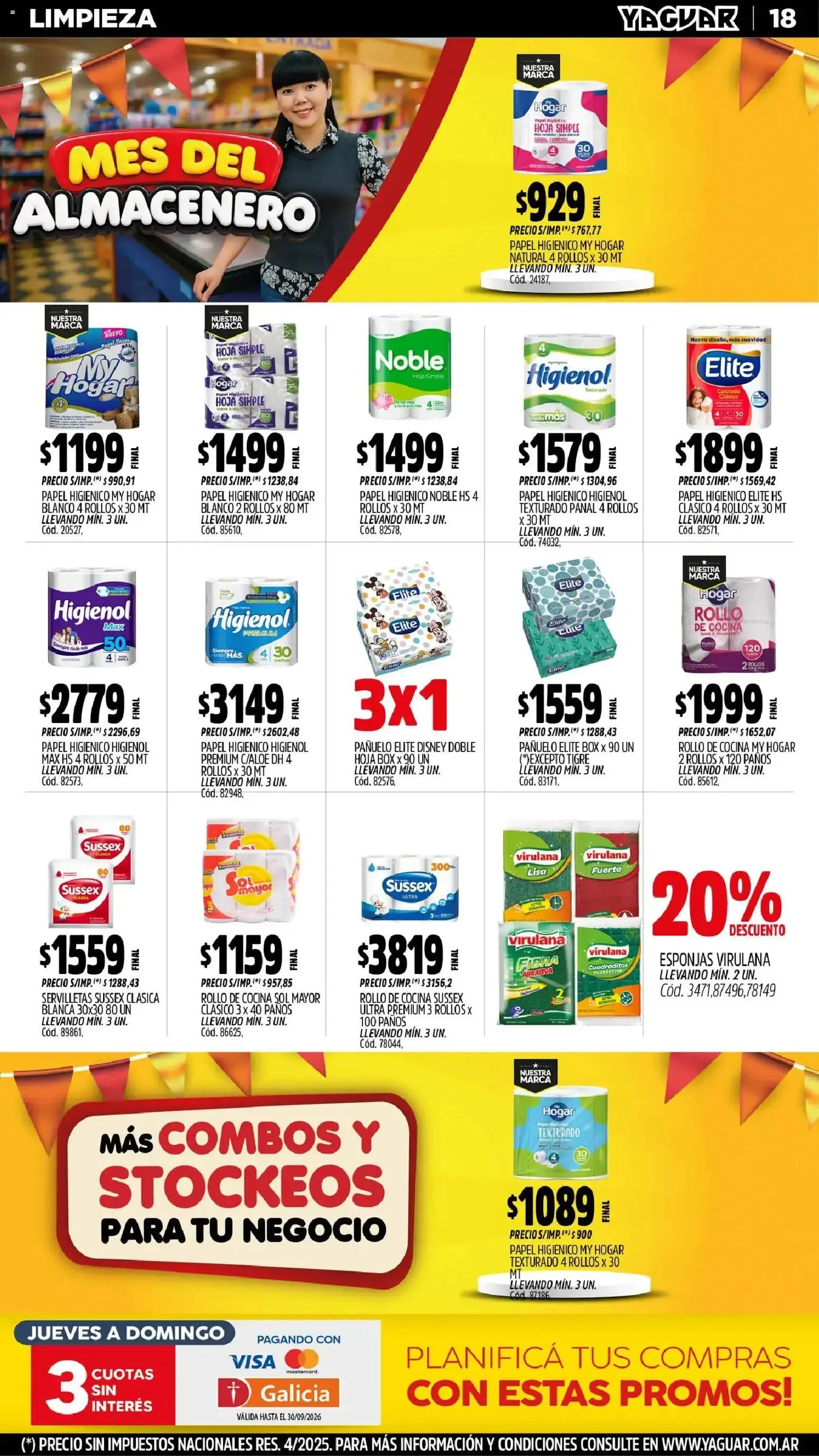 Ofertas de Mayorista Yaguar - Mes del Almacenero 31 de agosto al 6 de septiembre 2026 - Página 18 del catálogo