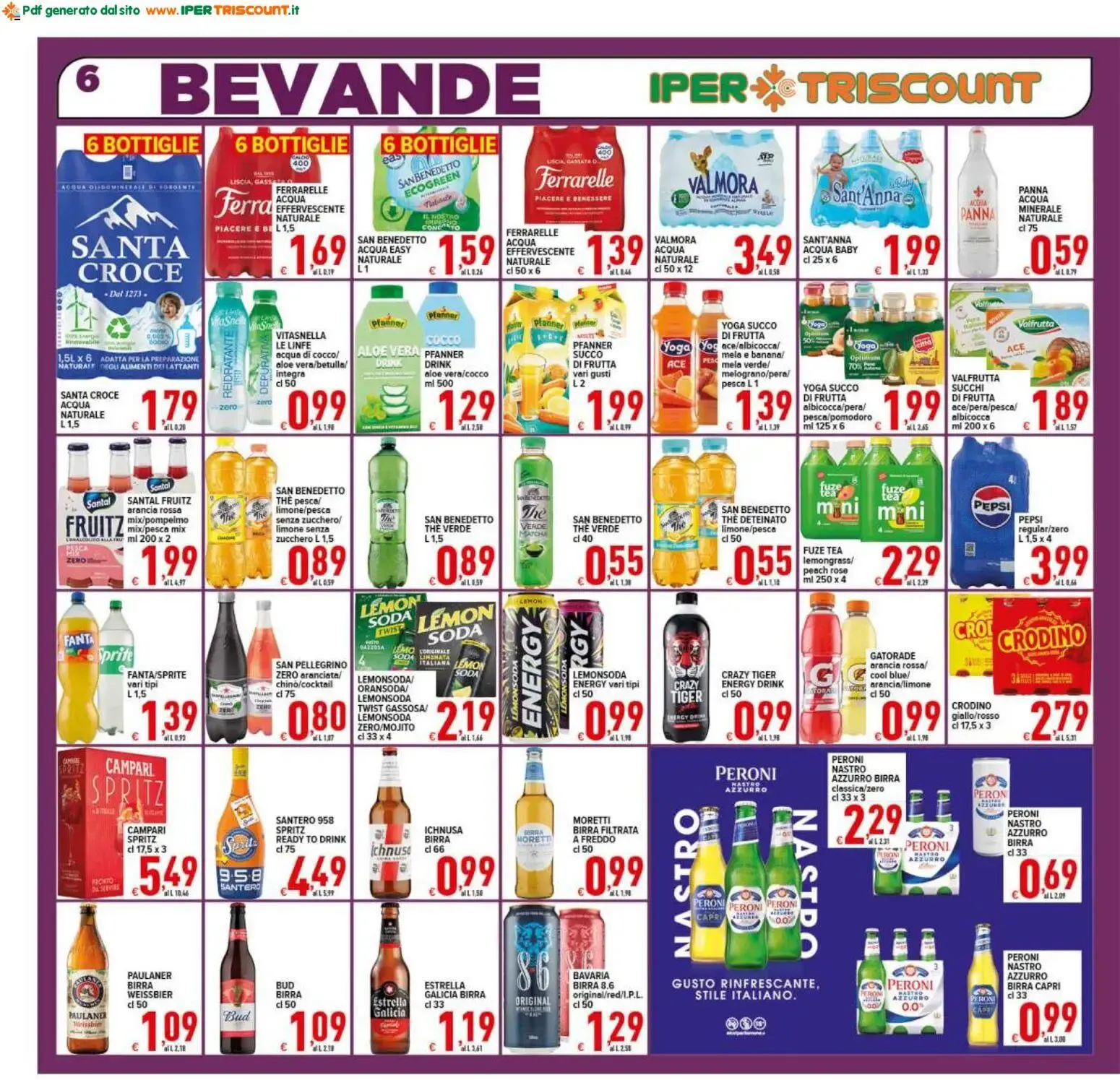 Ipertriscount Supermercati - Scorta Vacanze! da 10 luglio a 21 luglio di 2026 - Pagina del volantino 6