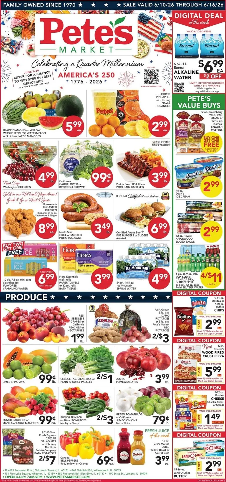 Weekly ad Future Pete's Fresh Market - Oakbrook Terrace flyer valid from Wednesday 06/10/2026 to Tuesday 06/16/2026 from June 10 to June 16 2026 - Page 1