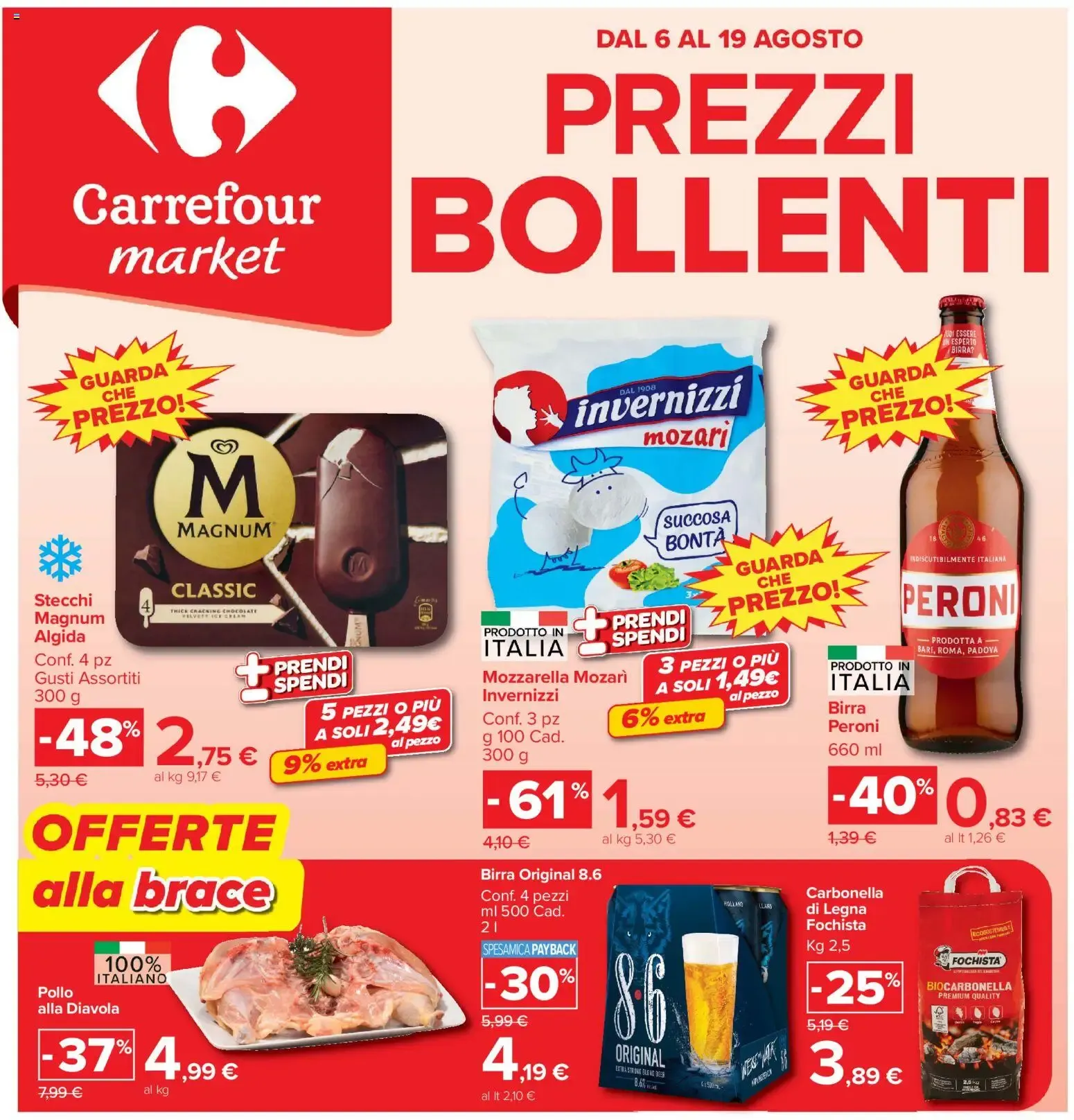 Carrefour Market: Prezzi Bollenti da 6 agosto a 19 agosto di 2026 - Pagina del volantino 1
