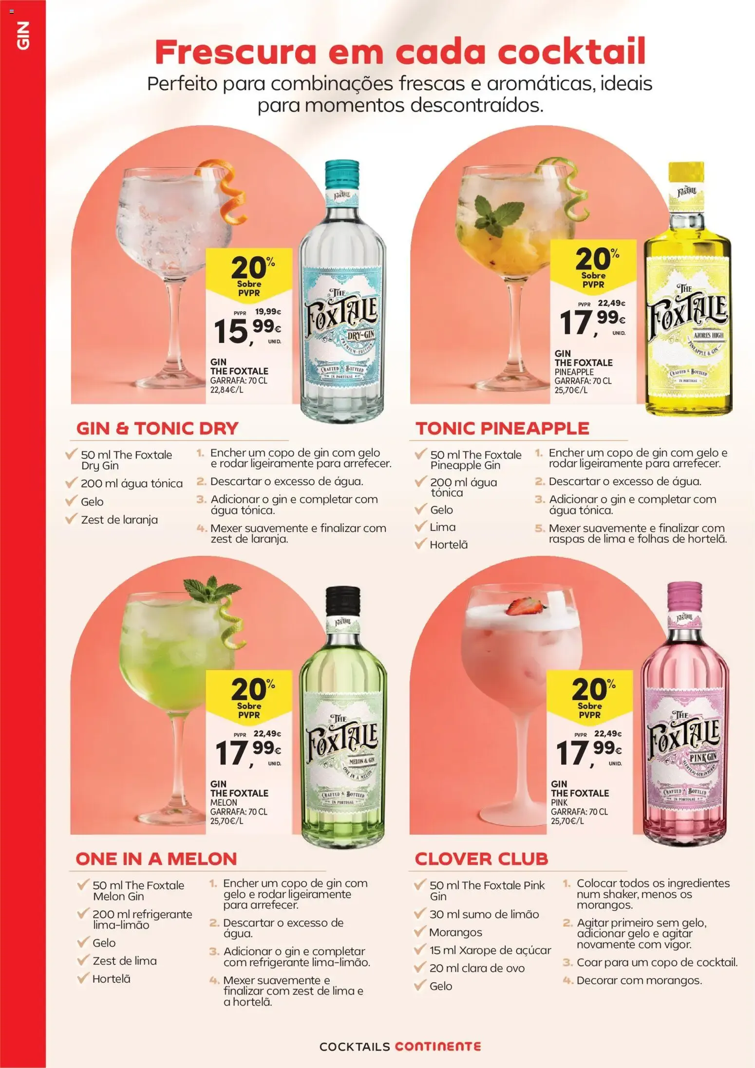 Folheto Continente - Cocktails » de 14/07/2026 - 09/08/2026 de 14 de julho até 9 de agosto 2026 - Pagina 14
