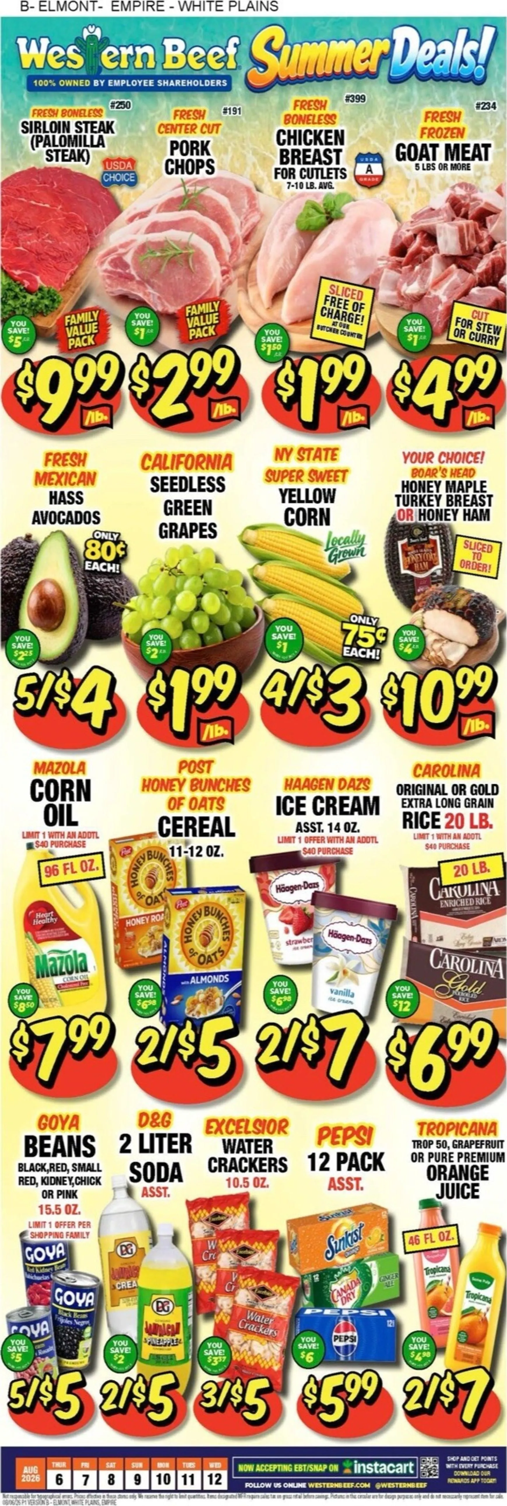 Weekly ad Western Beef Summer Deals! from August 6 to August 12 2026 - Page 1