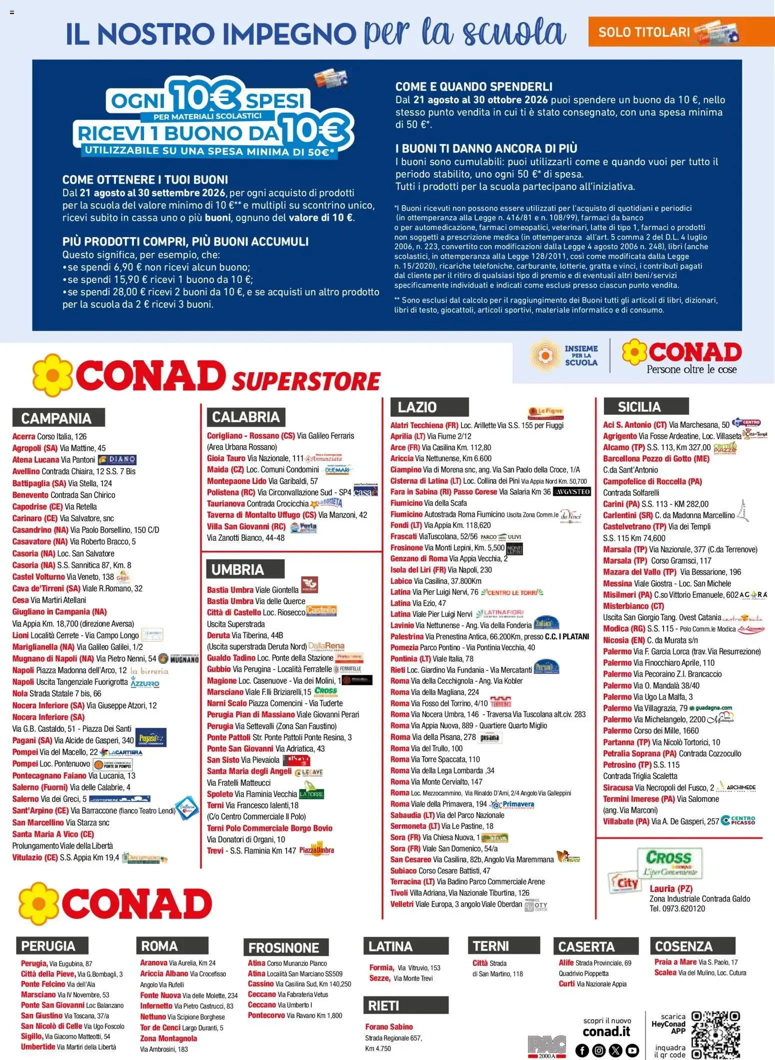 Catalogo Scuola Conad da 21 agosto a 30 settembre di 2026 - Pagina del volantino 12