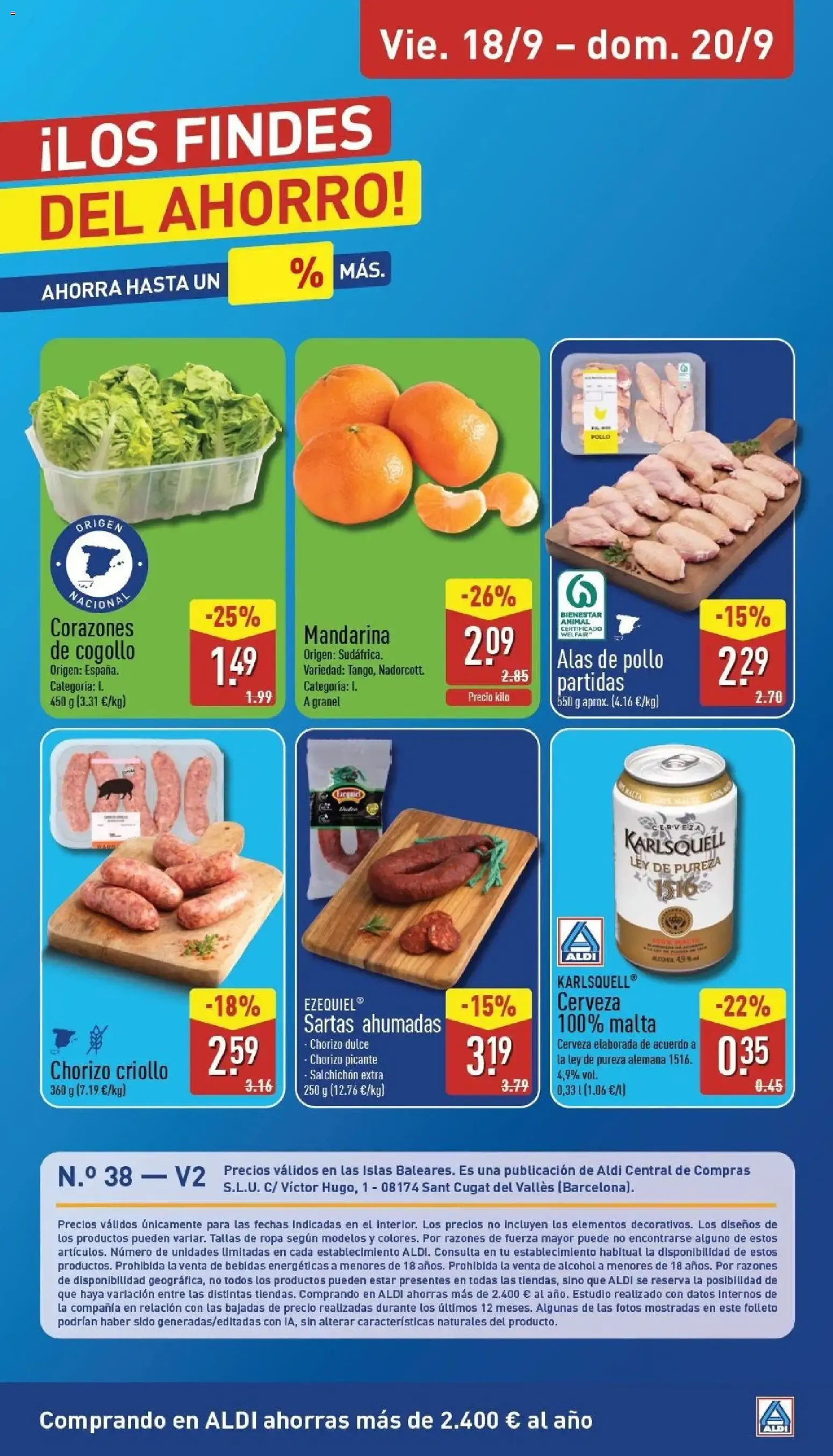 Catálogo de Aldi: Qué poco cuesta comprar bien 14 de septiembre al 20 de septiembre 2026 - Página 28