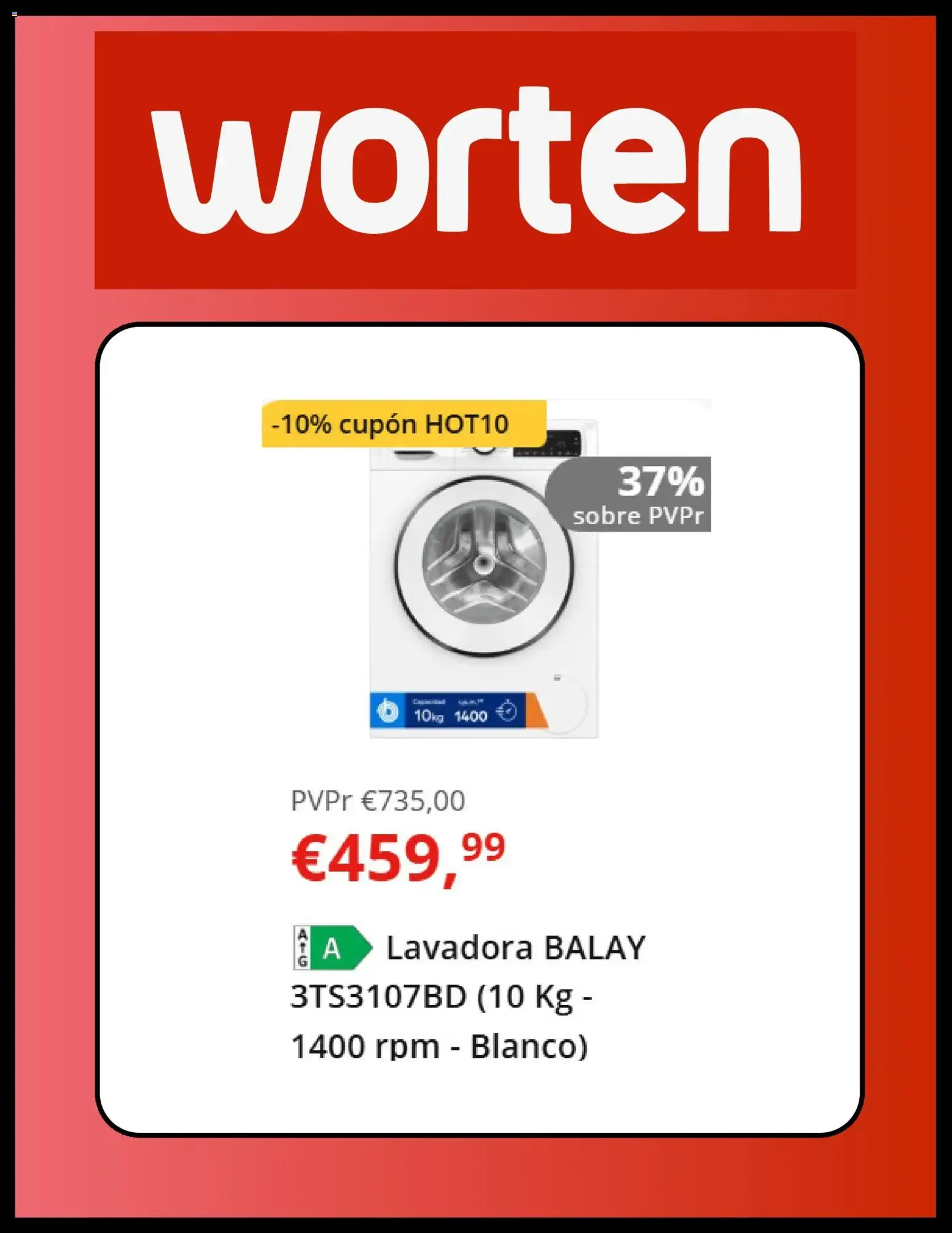 Catálogo de Worten Stock OFF: Hasta -50% en Electrodomésticos y TV 23 de junio al 29 de junio 2026 - Página 3