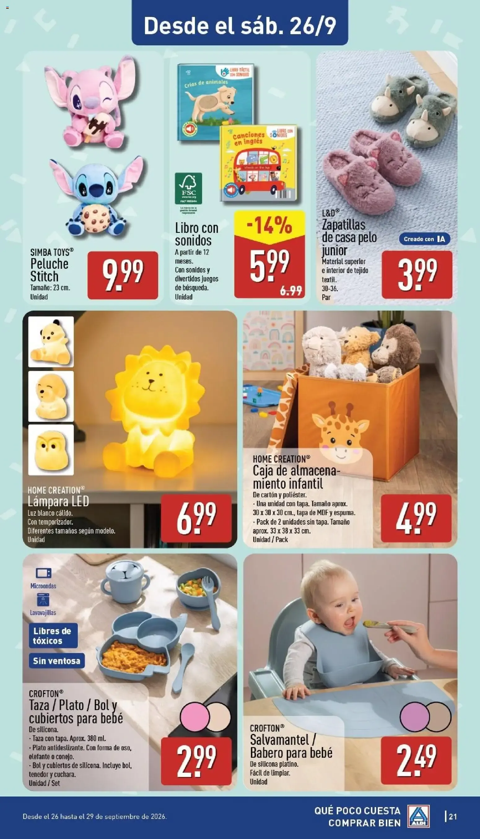 Catálogo de ALDI: Qué poco cuesta comprar bien 21 de septiembre al 27 de septiembre 2026 - Página 21