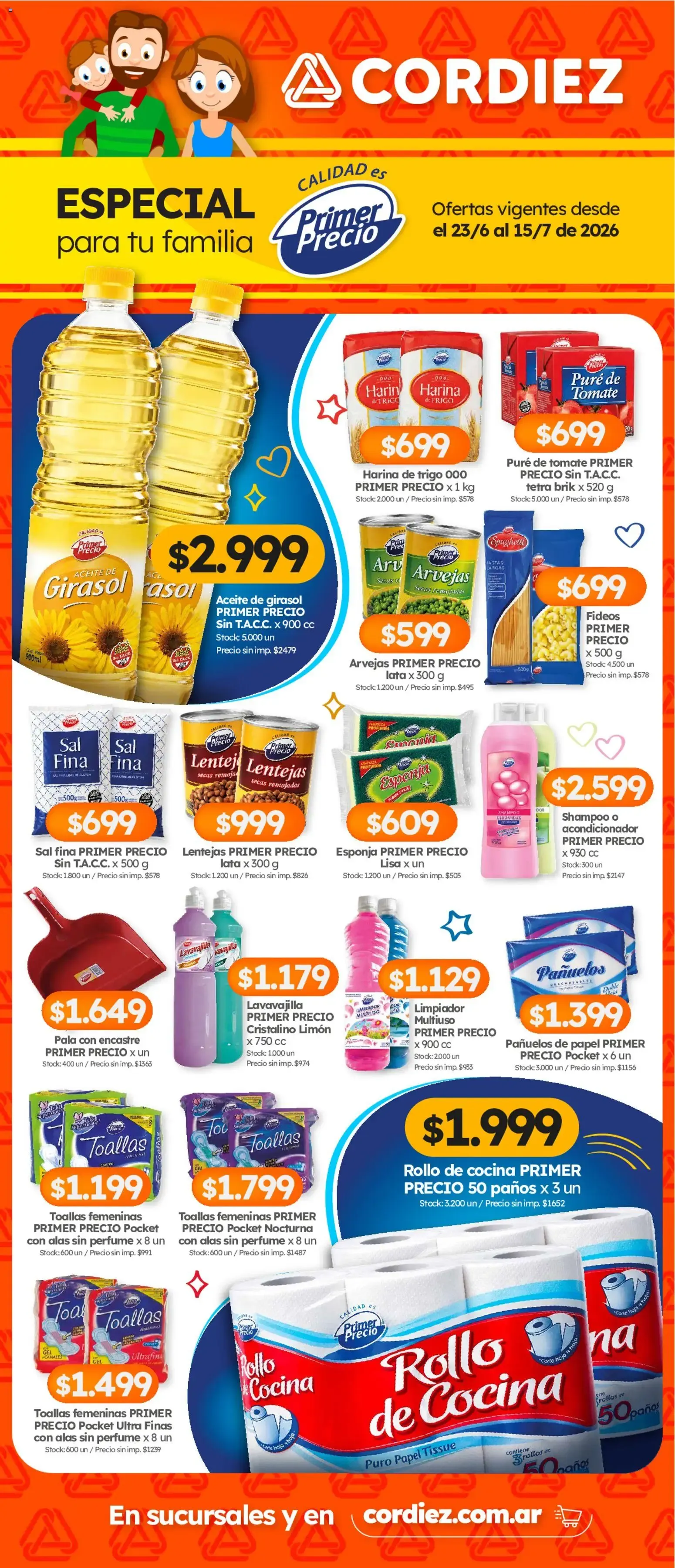 Ofertas de Cordiez - Especial para tu familia 23 de junio al 15 de julio 2026 - Página 1 del catálogo