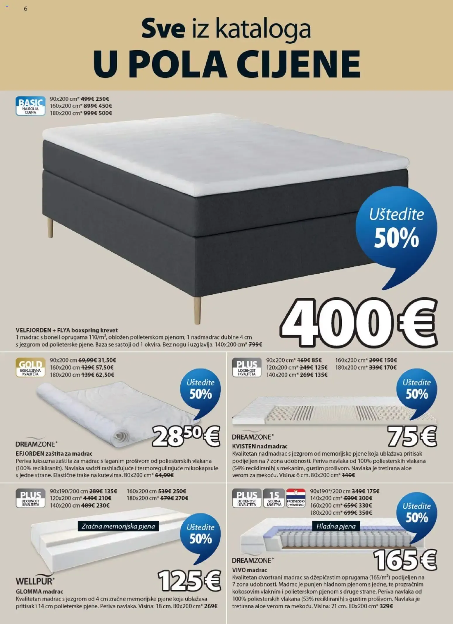 Katalog Sve iz kataloga U POLA CIJENE (Todo del catálogo a mitad de precio) od 5. kolovoza do 18. kolovoza 2026. - Pregled Stranica 6