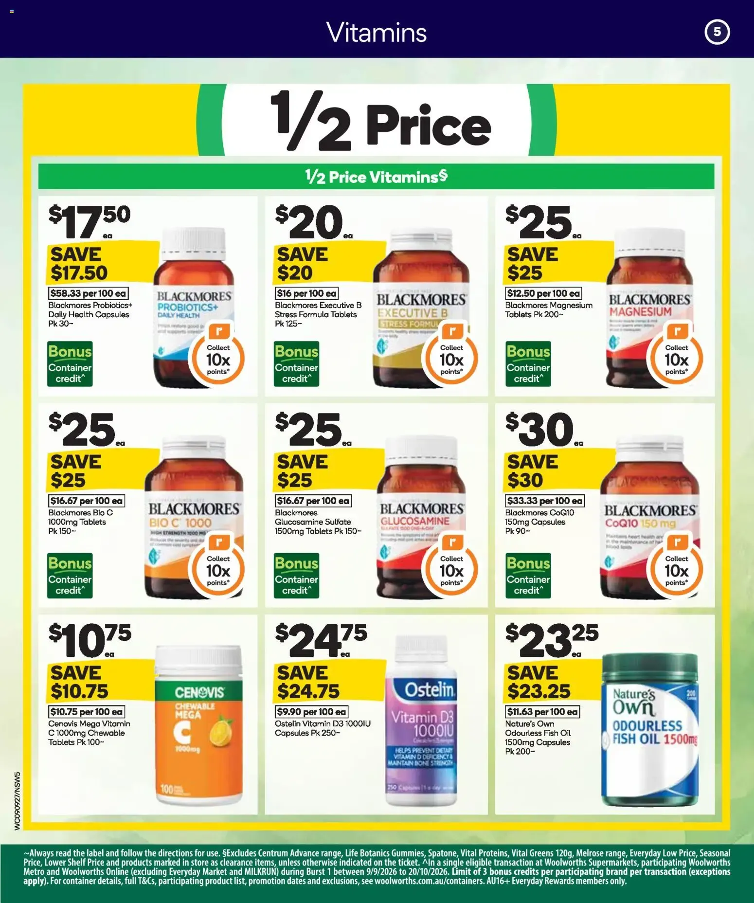Woolworths Winter Health & Beauty: 1/2 Price Dove - Catalogue valid from 9 September to 15 September 2026 - page 6