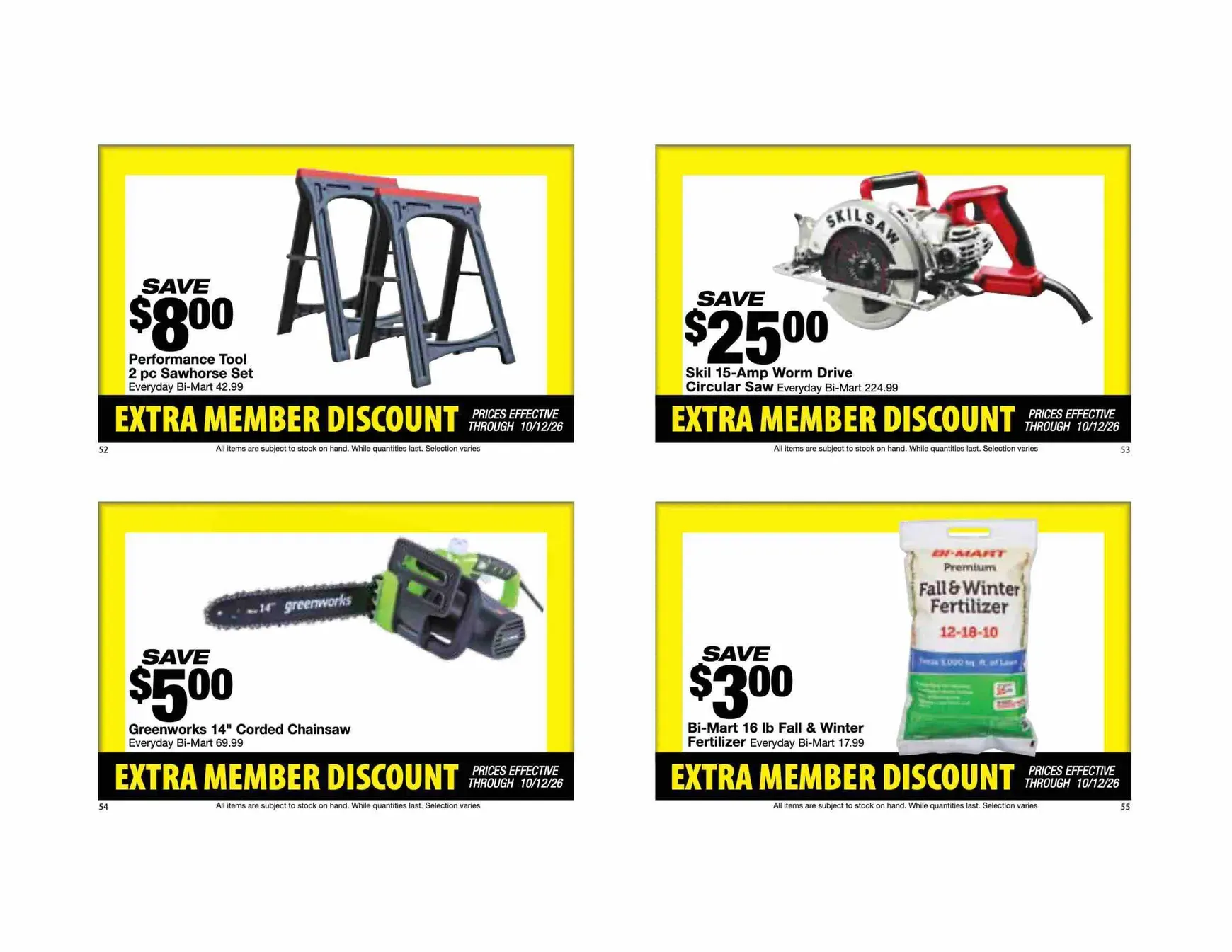 Weekly ad Future Bi-Mart - Extra member discount flyer valid from Thursday 10/01/2026 to Monday 10/12/2026 from October 1 to October 12 2026 - Page 15