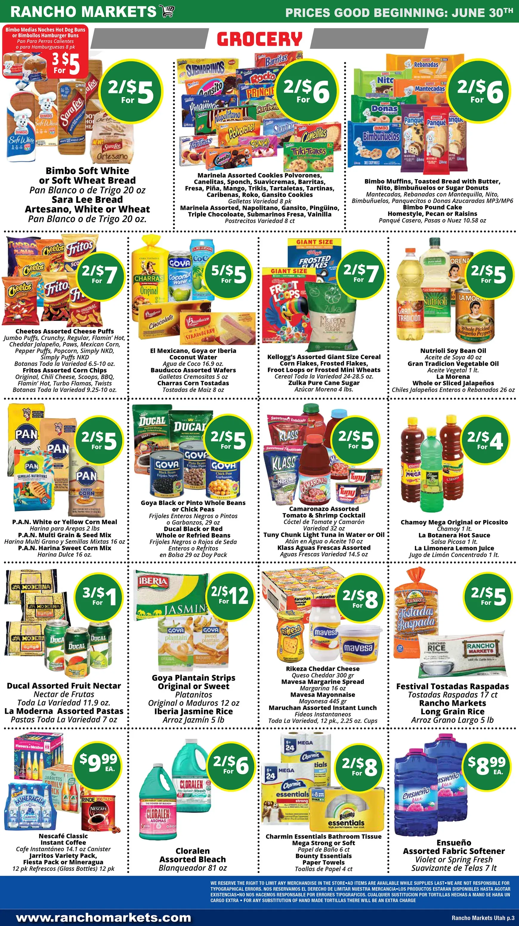 Weekly ad Rancho Markets: Especiales Semanales y Celebración 4 de Julio from June 30 to July 6 2026 - Page 2