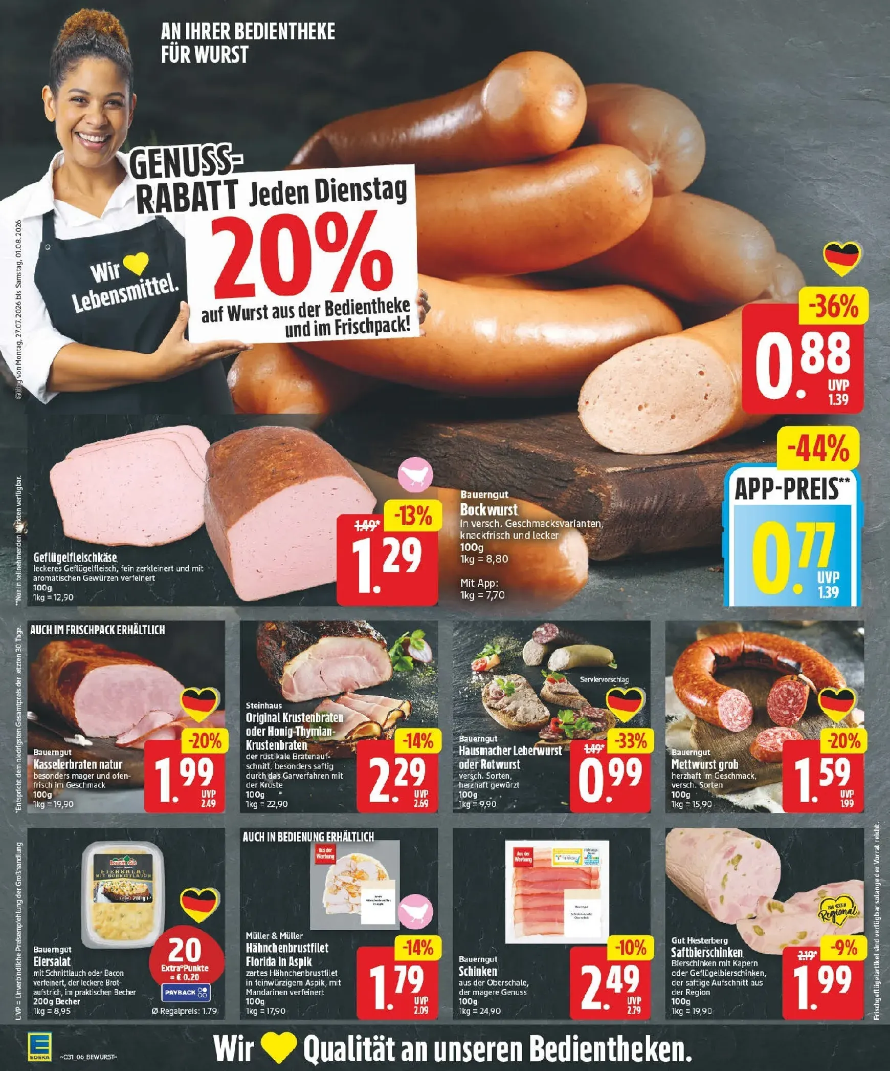 Edeka Prospekt – von Montag 27.07.2026 bis Samstag 01.08.2026 von 27. Juli bis 1. August 2026 - Prospekt seite 6