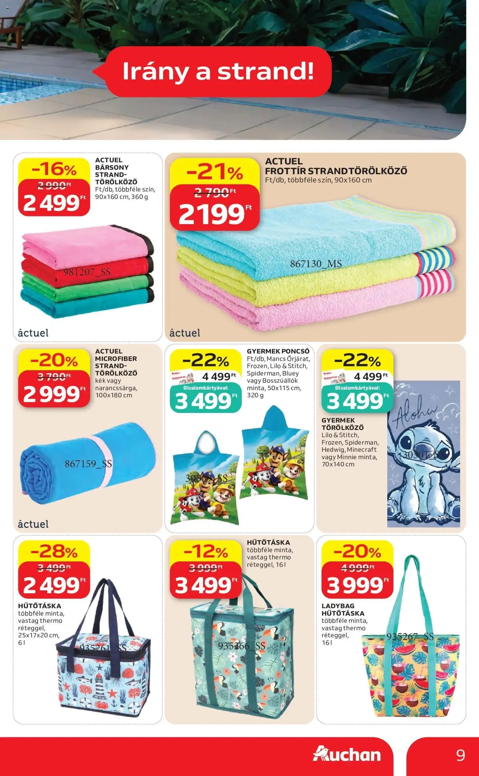 Katalógus Auchan Nyári extra ajánlataink - 2026.06.11. -tól/töl > akció, lapozható szórólap 🛍️ június 11.-tól július 1.-ig 2026. - Oldal 9