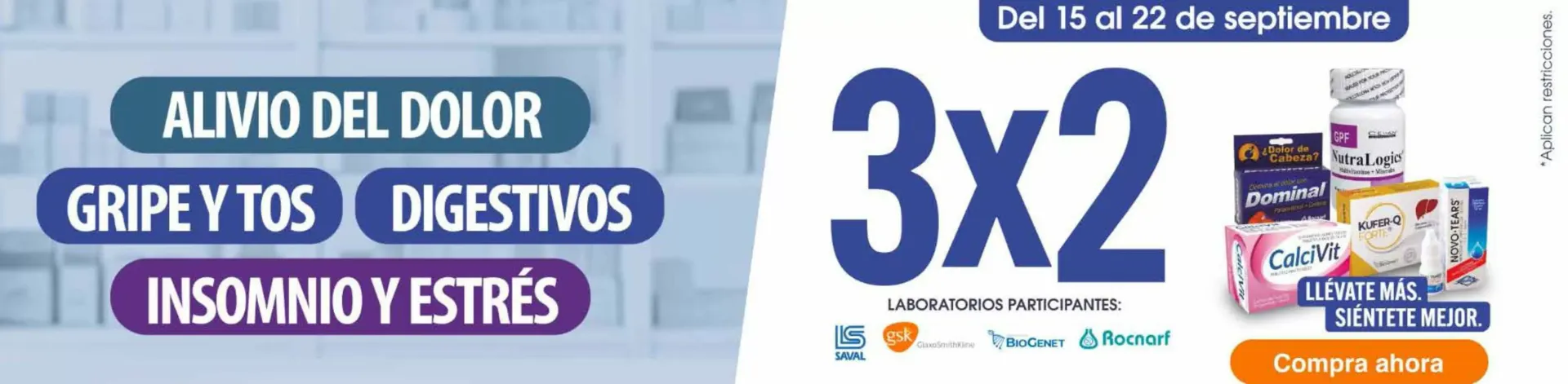 Oferta 3x2 en productos de salud