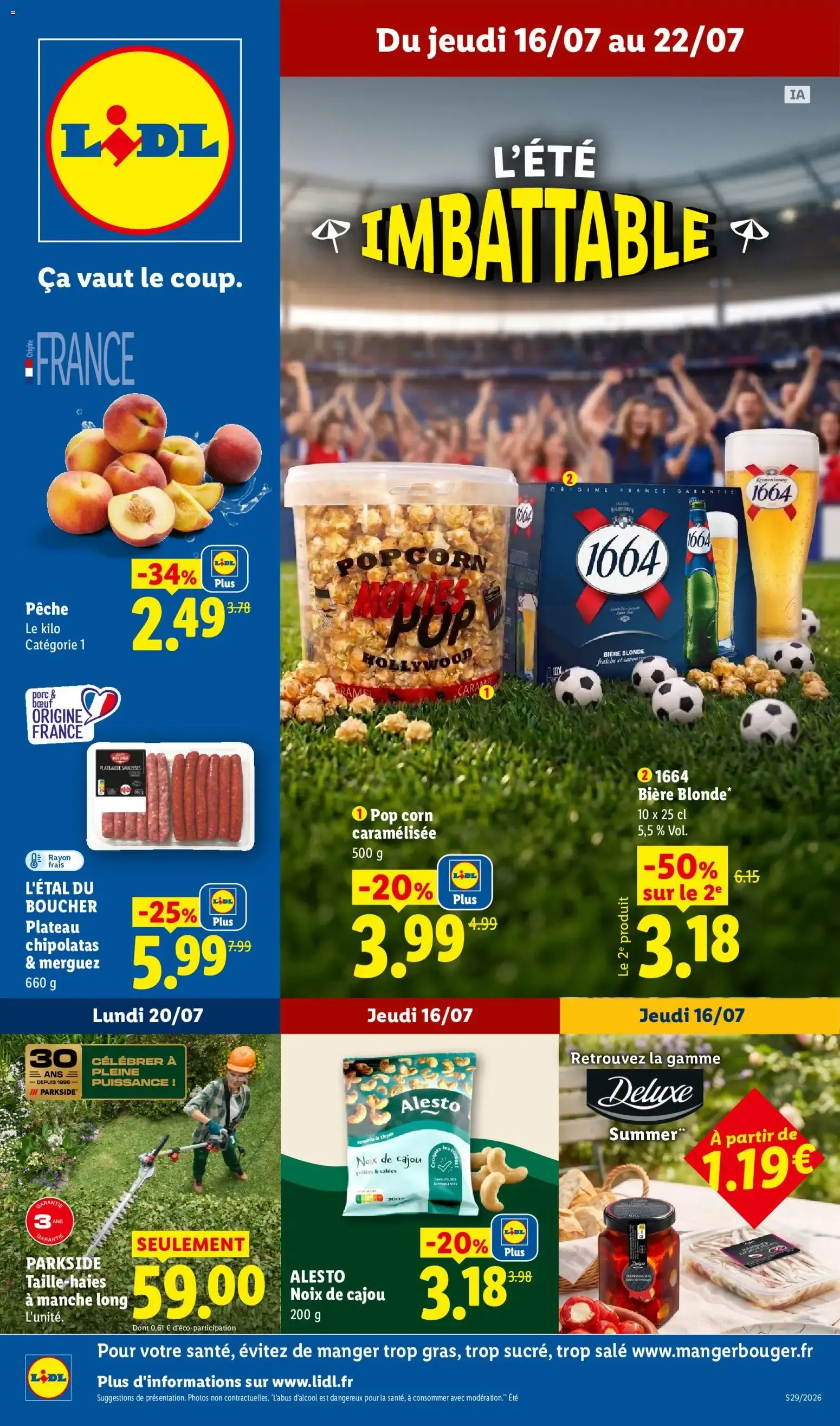 Lidl - L'Été Imbattable du 16 juillet au 22 juillet 2026 - Catalogue page 1