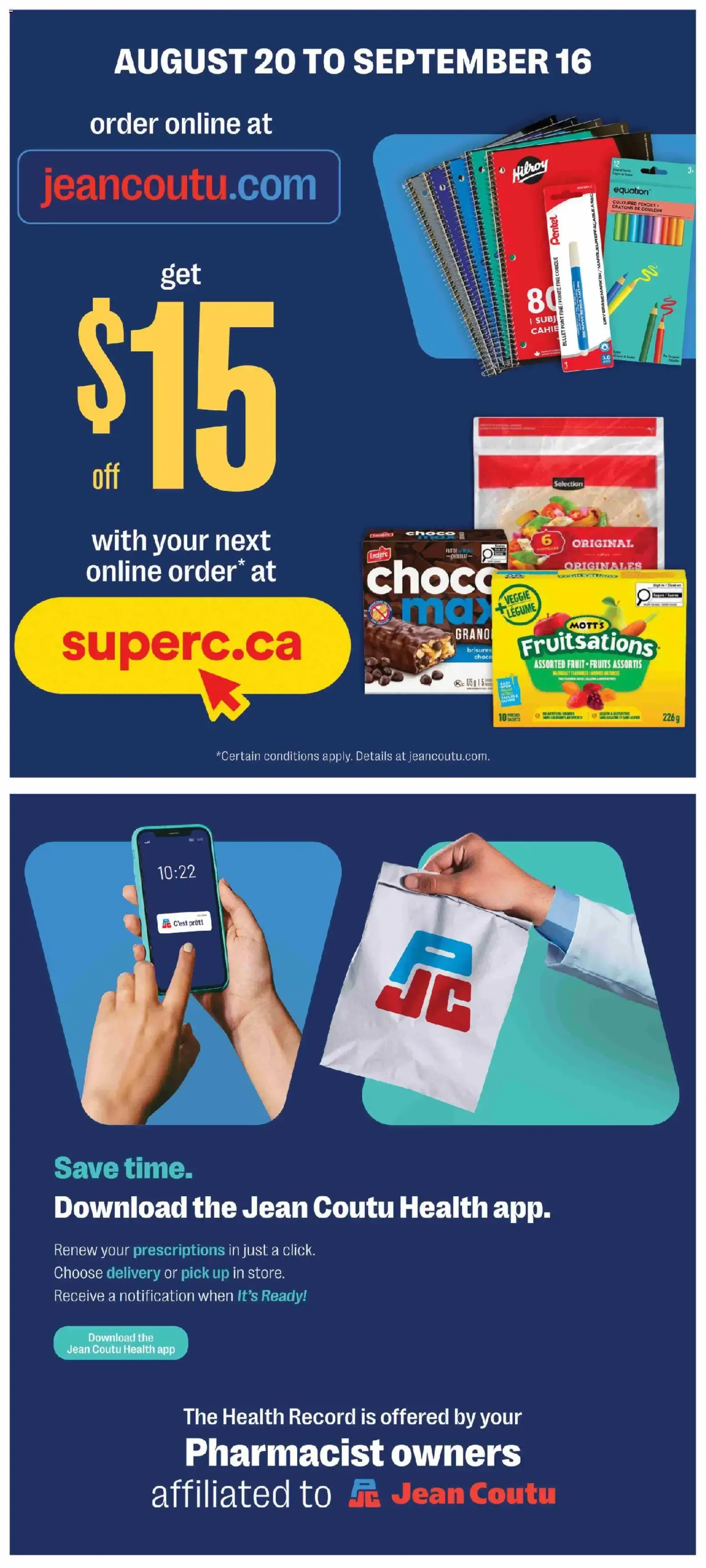 Jean Coutu weekly flyer from Aug 20, 2026 > weekly specials & deals from August 20 to August 26 2026 - flyer page 11