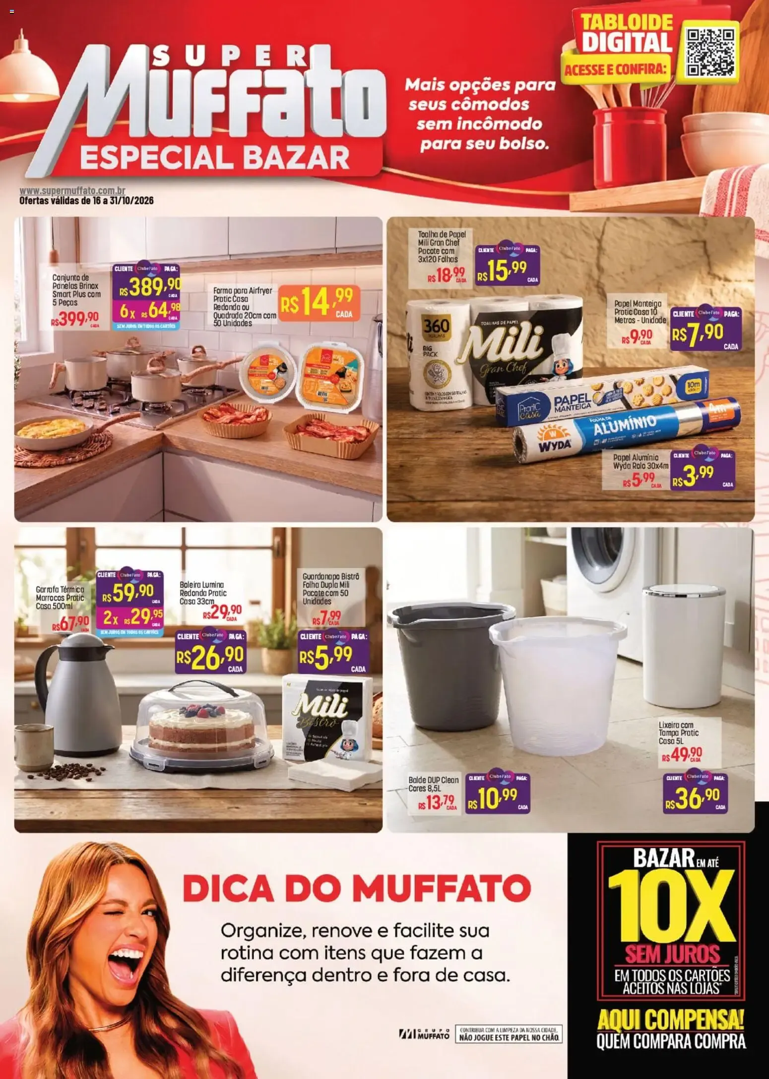 Encarte de Super Muffato ofertas Bazar de 16/10/2026 | Promoções Online 16 de outubro até 31 de outubro 2026 - Pagina 1