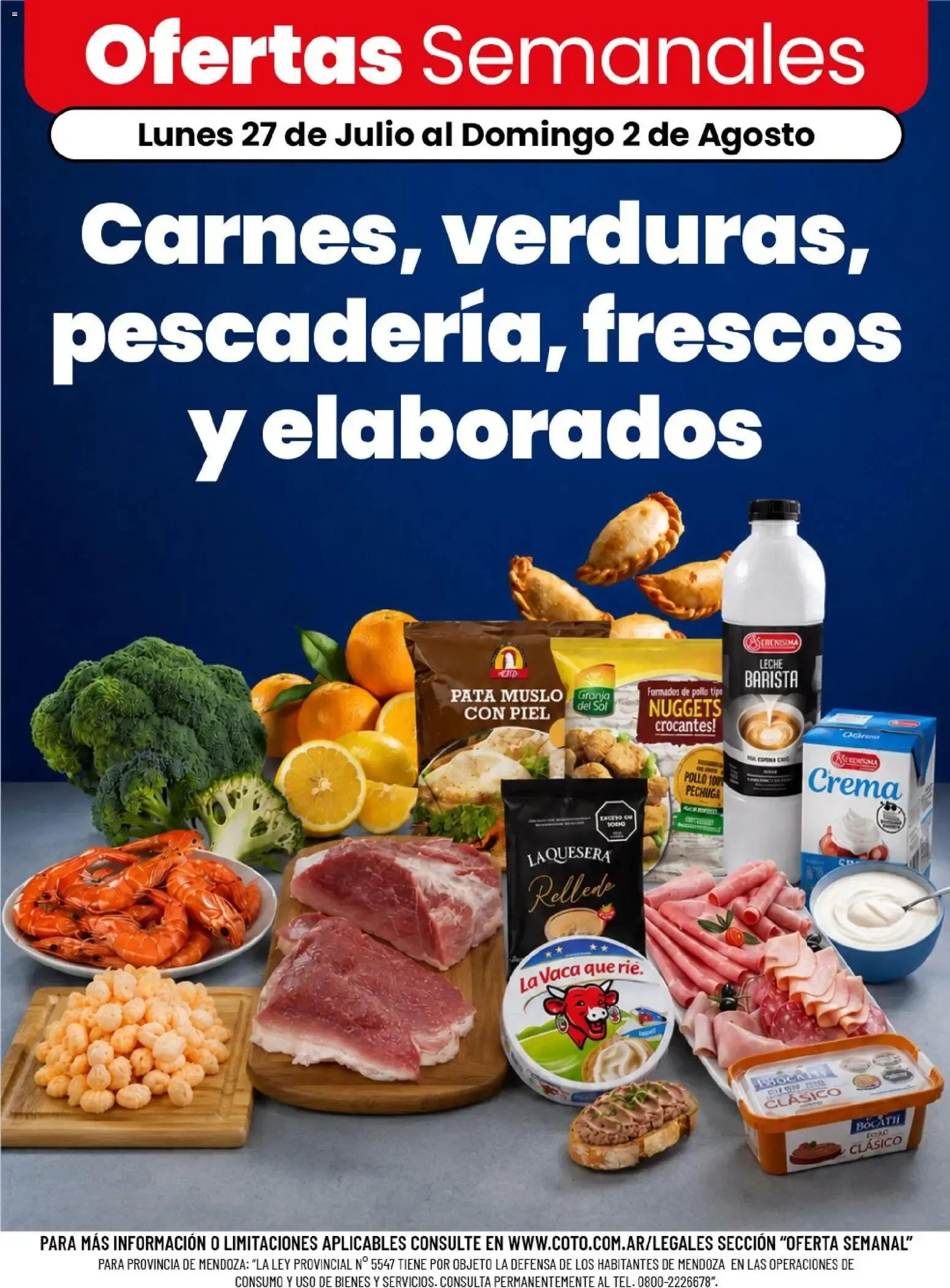 Ofertas de Ofertas Semanales - Carnes, Verduras, Pescadería, Frescos y Elaborados 27 de julio al 2 de agosto 2026 - Página 1 del catálogo