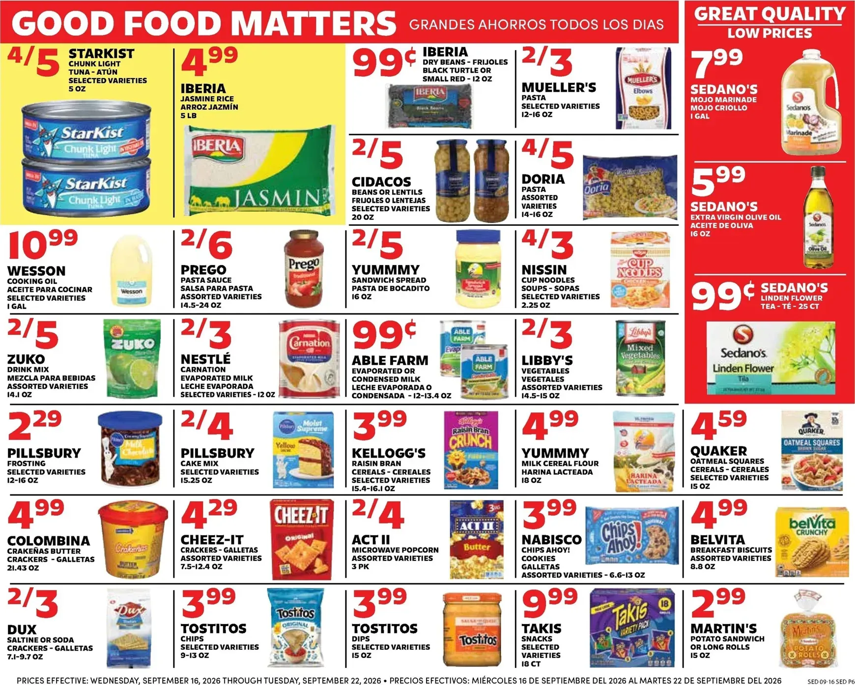 Weekly ad Current Sedano's leaflet valid from Wednesday 09/16/2026 to Tuesday 09/22/2026 from September 16 to September 22 2026 - Page 6