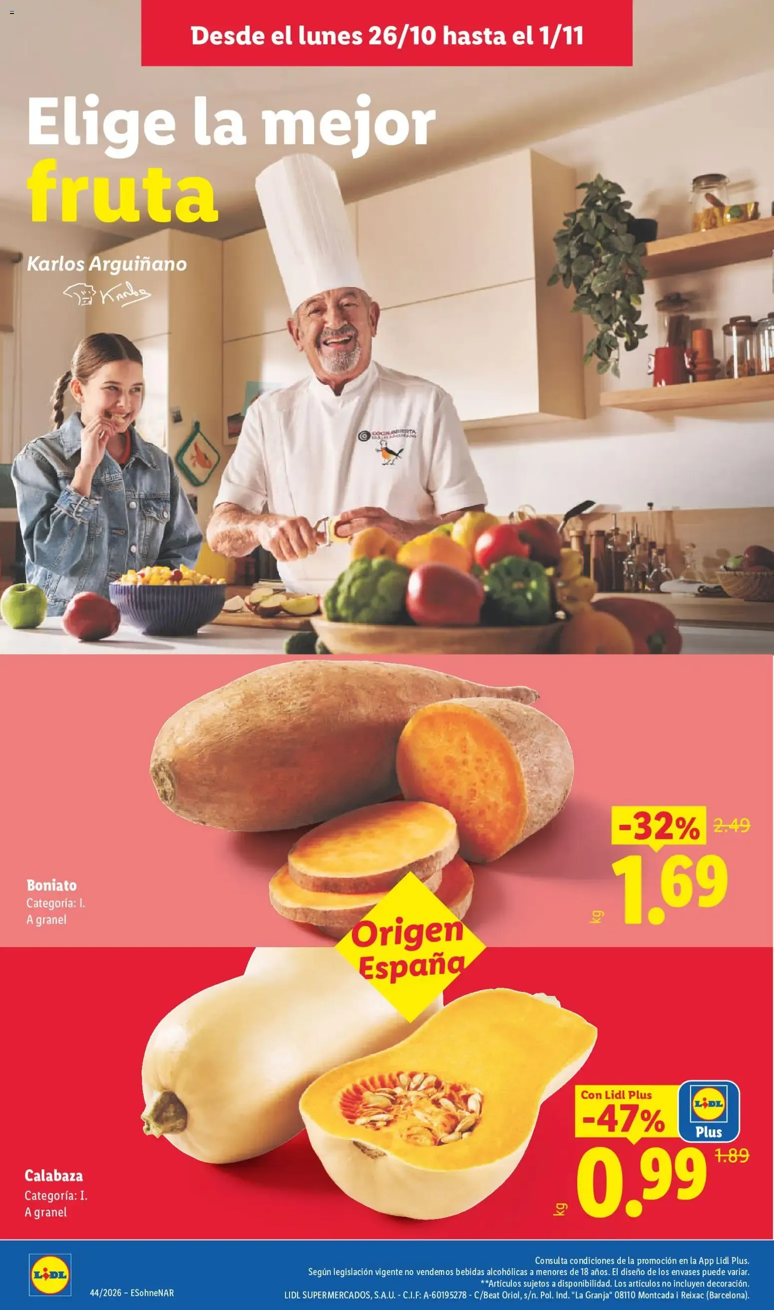 Catálogo de Lidl folleto del 26/10/2026 | Ofertas 26 de octubre al 1 de noviembre 2026 - Página 2