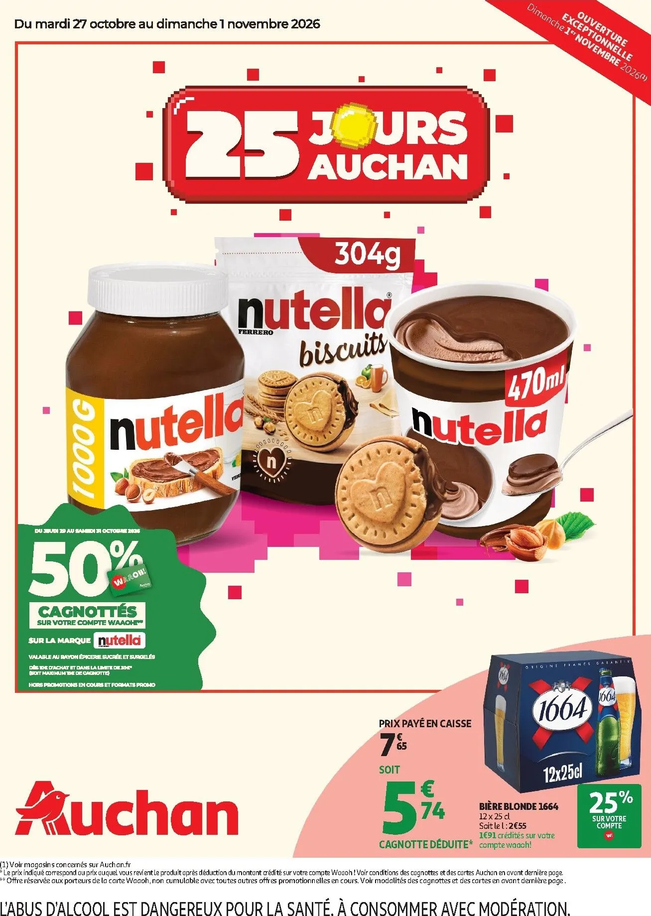 Current Auchan - 25 jours leaflet valid from du mardi 27/10/2026 to du dimanche 01/11/2026
