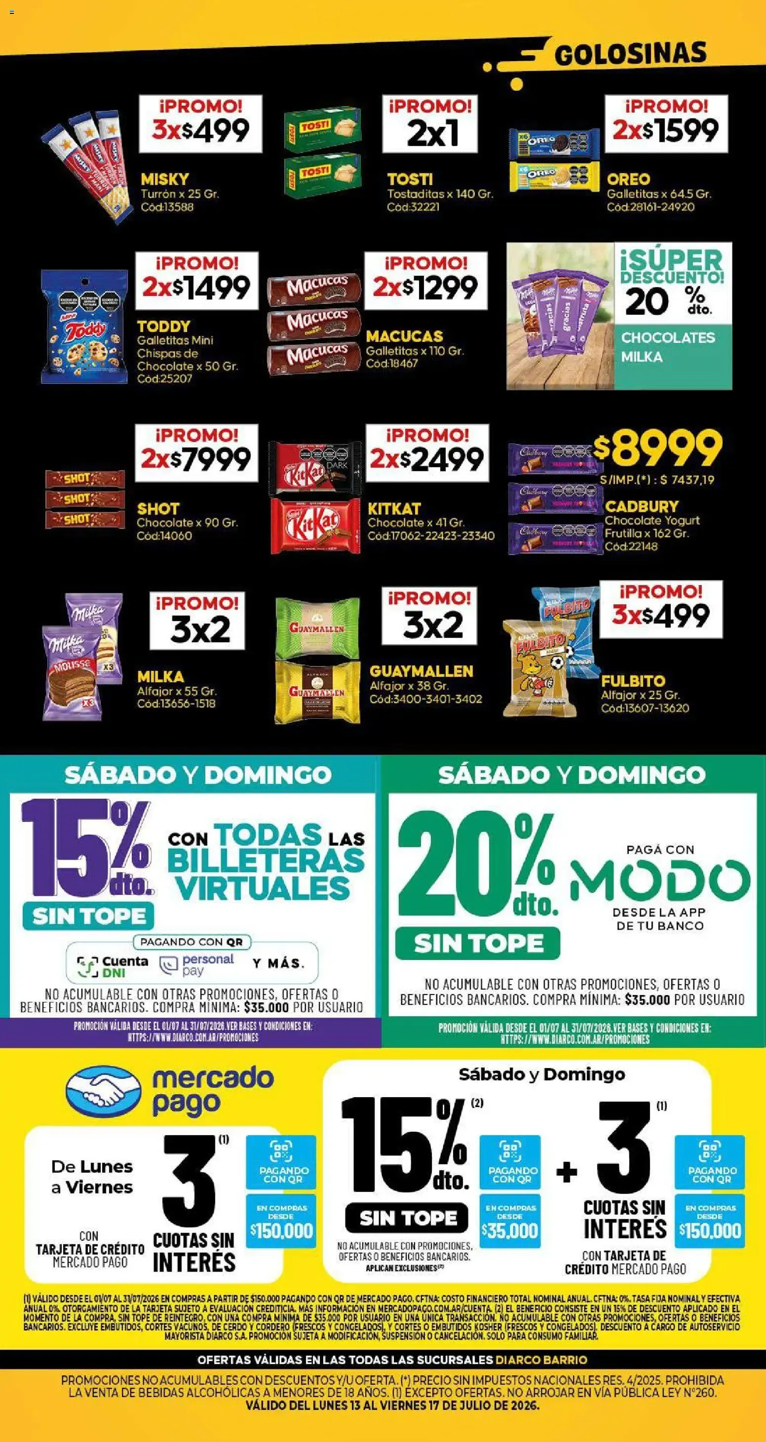 Ofertas de Diarco ESPECIAL LOCURA DE PRECIOS del 13/07/2026 - 17/07/2026 13 de julio al 17 de julio 2026 - Página 2 del catálogo