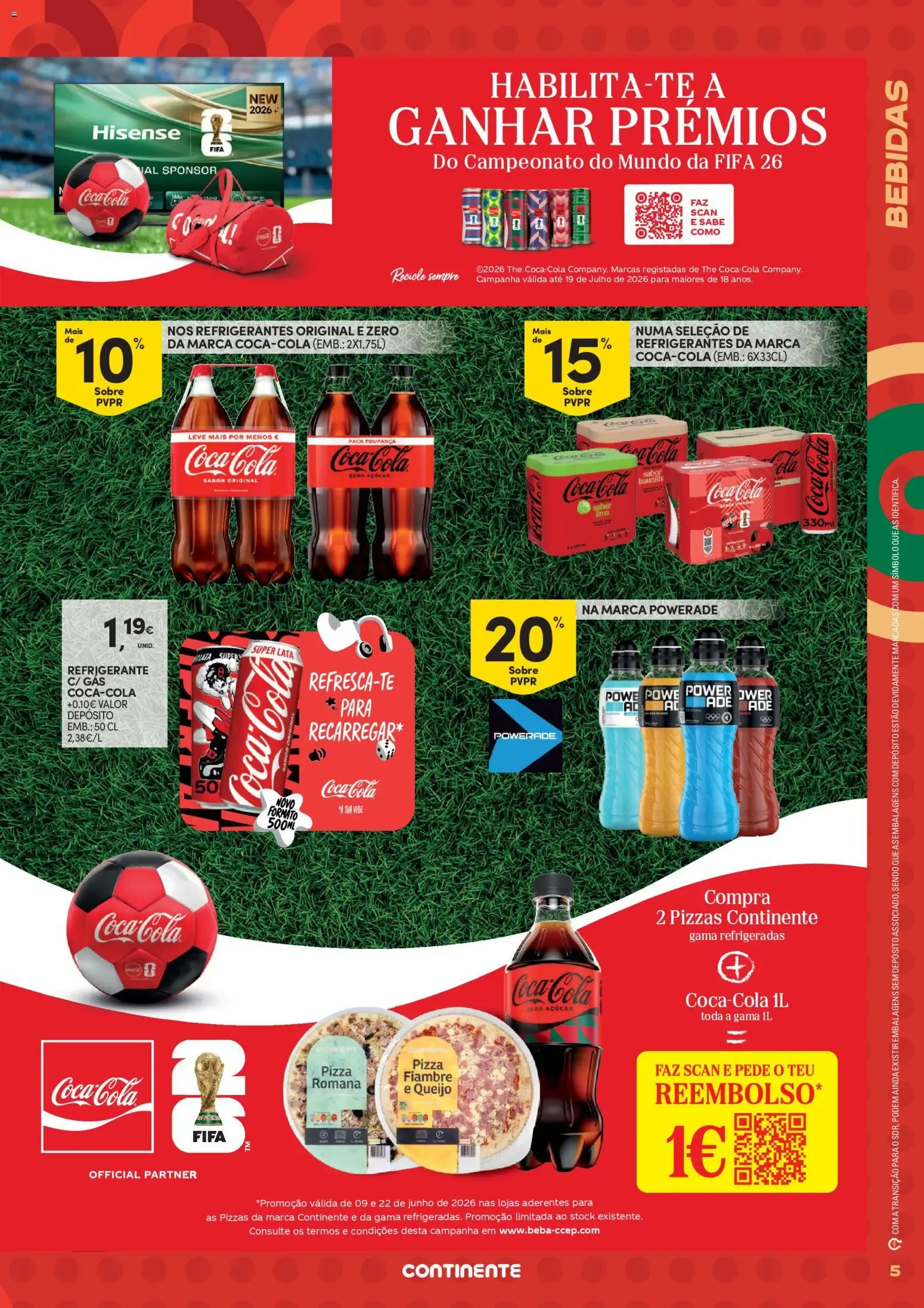 Folheto Continente - Futebol Alimenta a fome de vencer » de 09/06/2026 - 21/06/2026 de 9 de junho até 21 de junho 2026 - Pagina 5