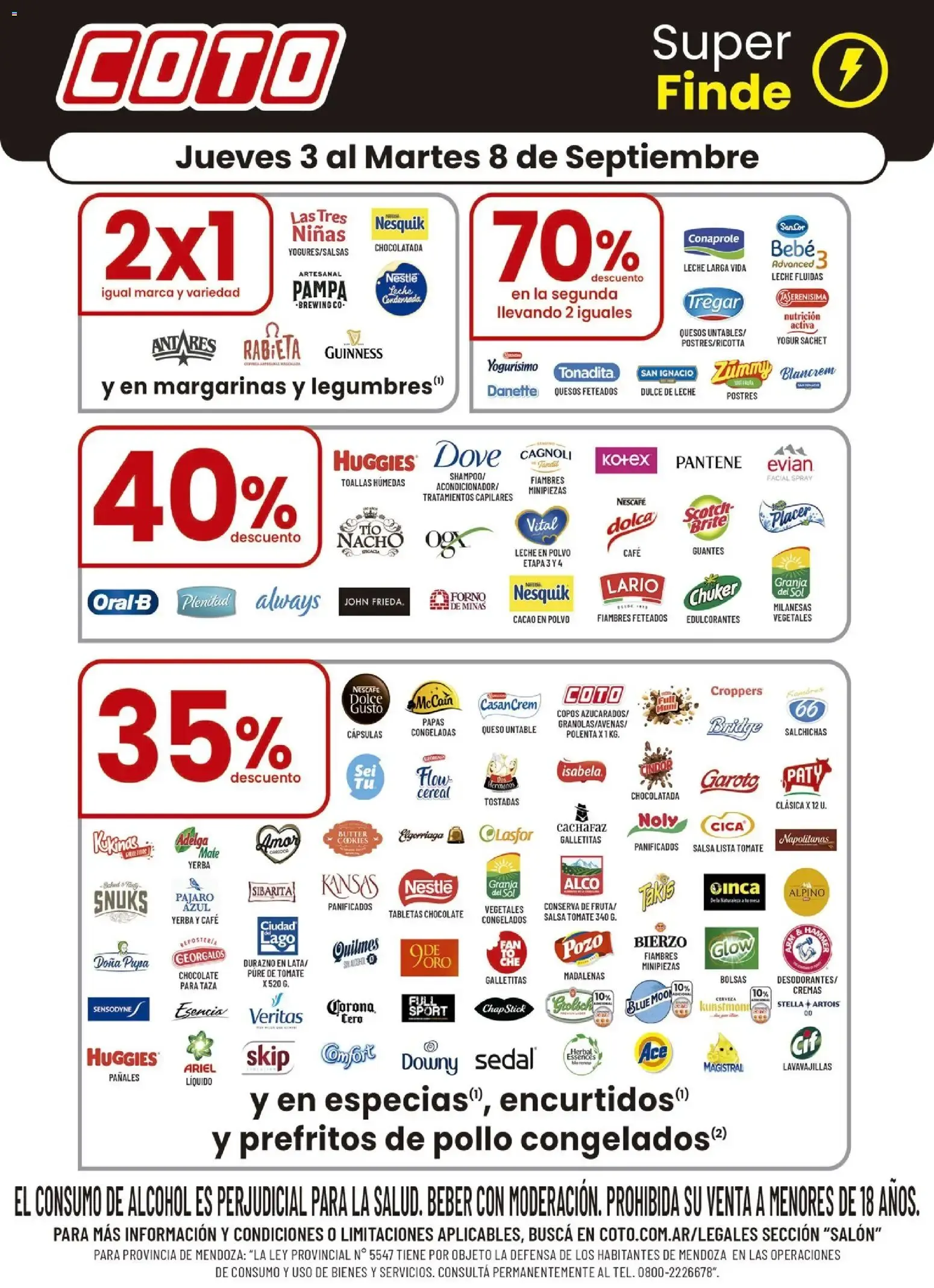 Ofertas de Coto Super Finde 3 de septiembre al 8 de septiembre 2026 - Página 1 del catálogo