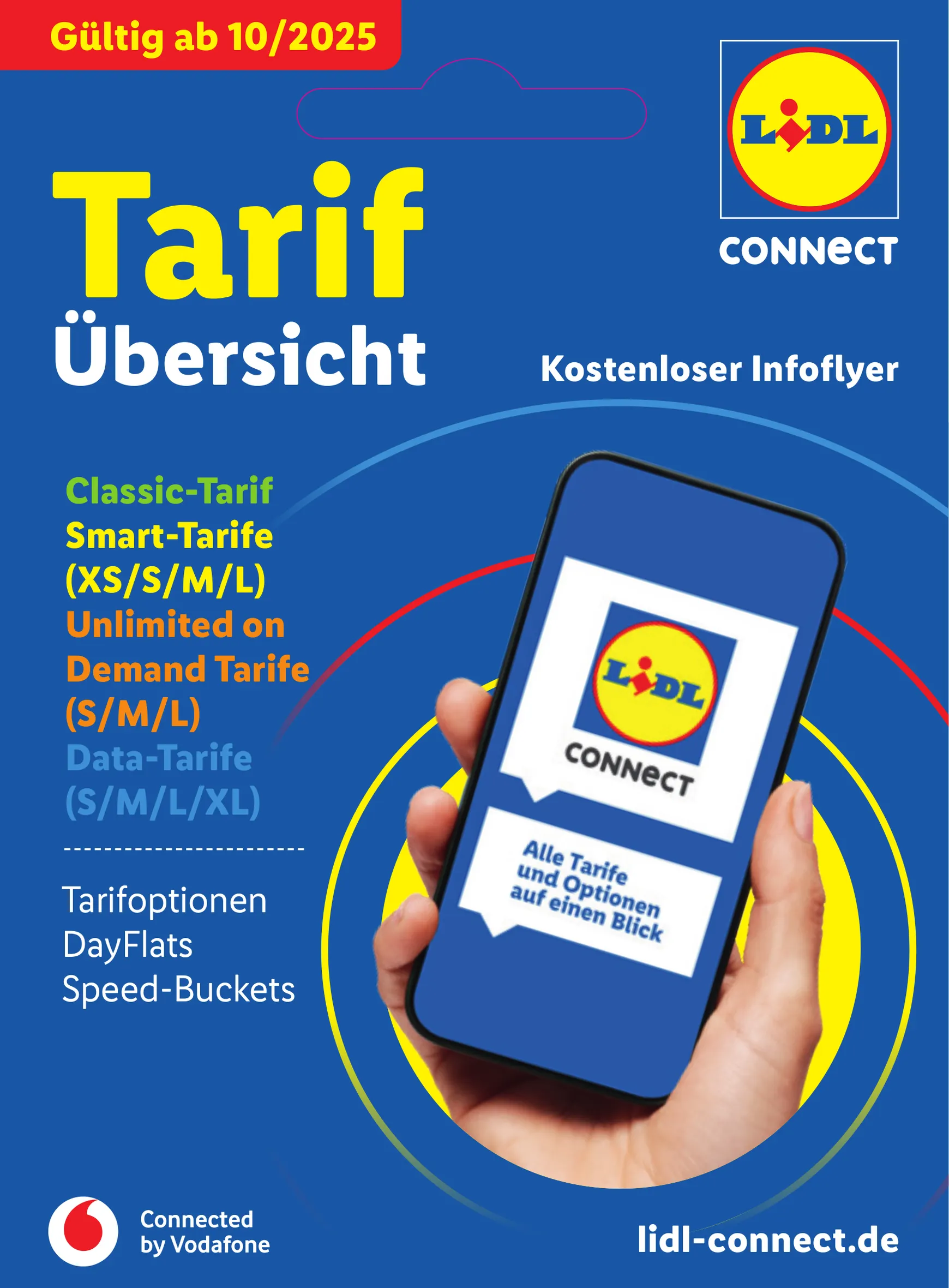 Lidl - Tarif Übersicht Prospekt – von Donnerstag 16.07.2026 bis Montag 31.08.2026 von 1. Oktober bis 31. August 2026 - Prospekt seite 1