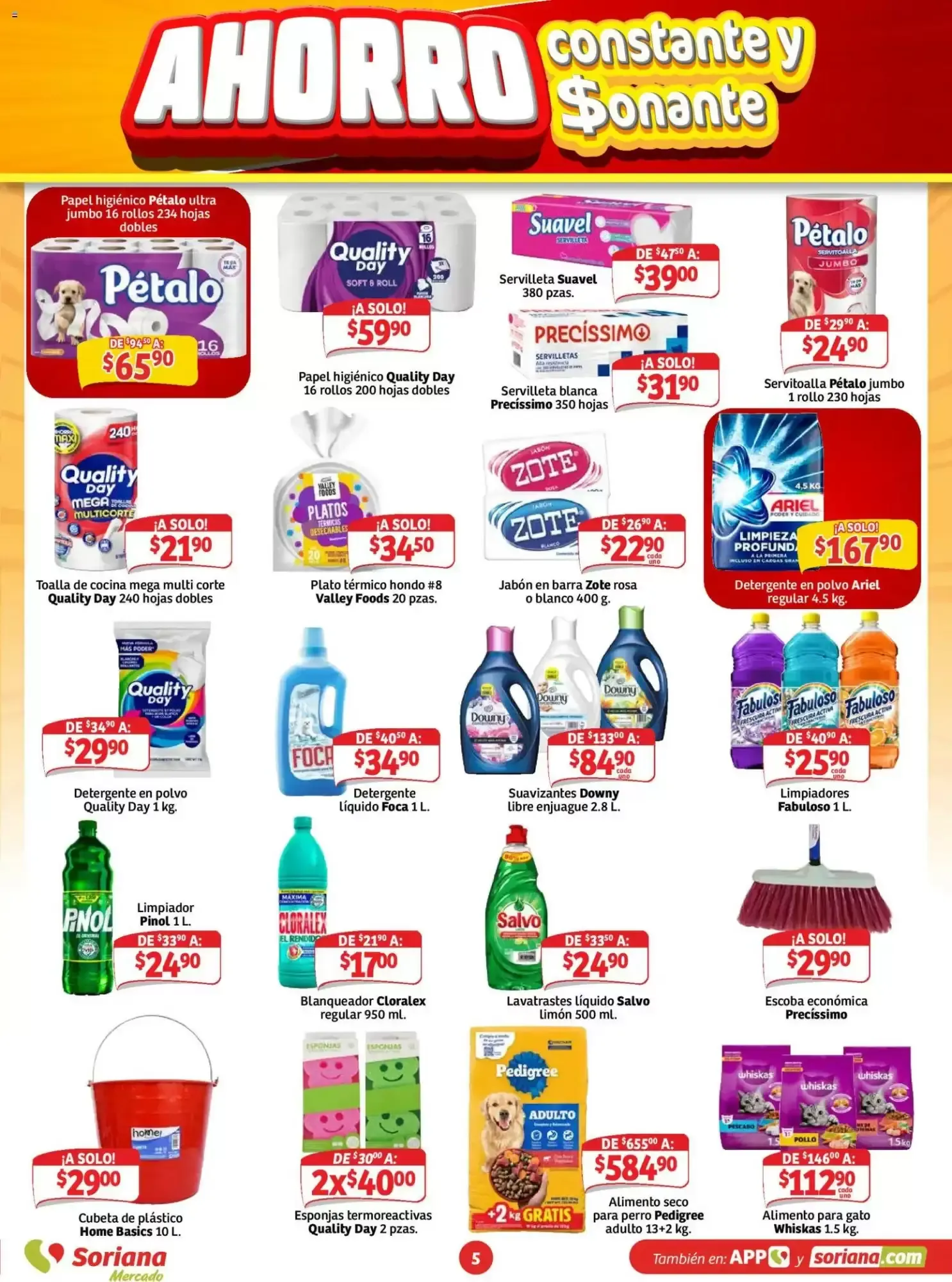 Catálogo de Soriana Mercado: Ahorro Constante y Sonante 6 de agosto al 12 de agosto 2026 - Pagina 5