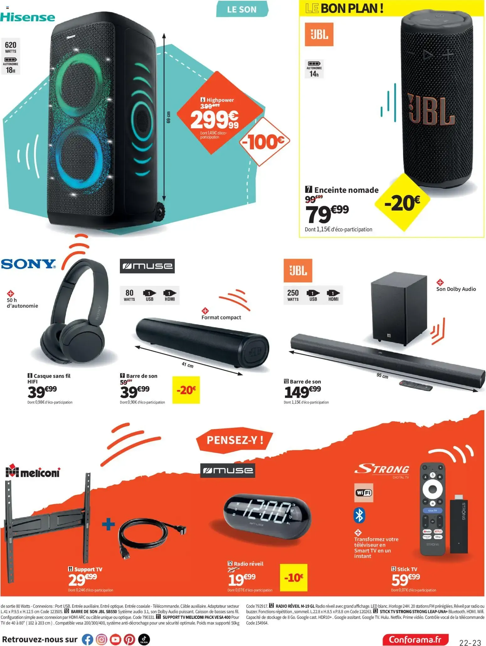 Conforama Rentrée à prix cassés à partir du 04/08/2026 - promo en ligne du 4 août au 24 août 2026 - Catalogue page 23
