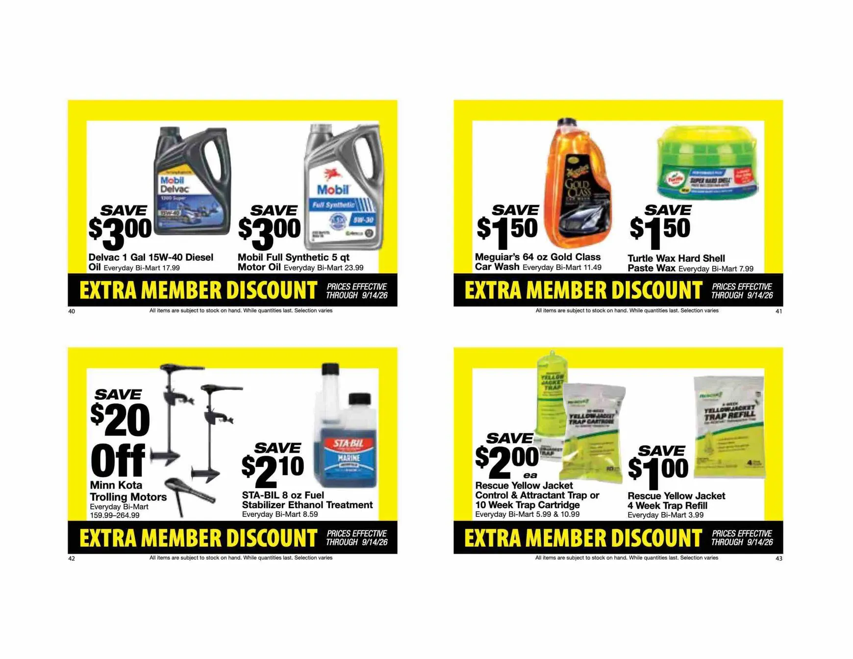 Weekly ad Current Bi-Mart - Extra member discount book leaflet valid from Tuesday 08/25/2026 to Monday 09/14/2026 from August 25 to September 14 2026 - Page 12