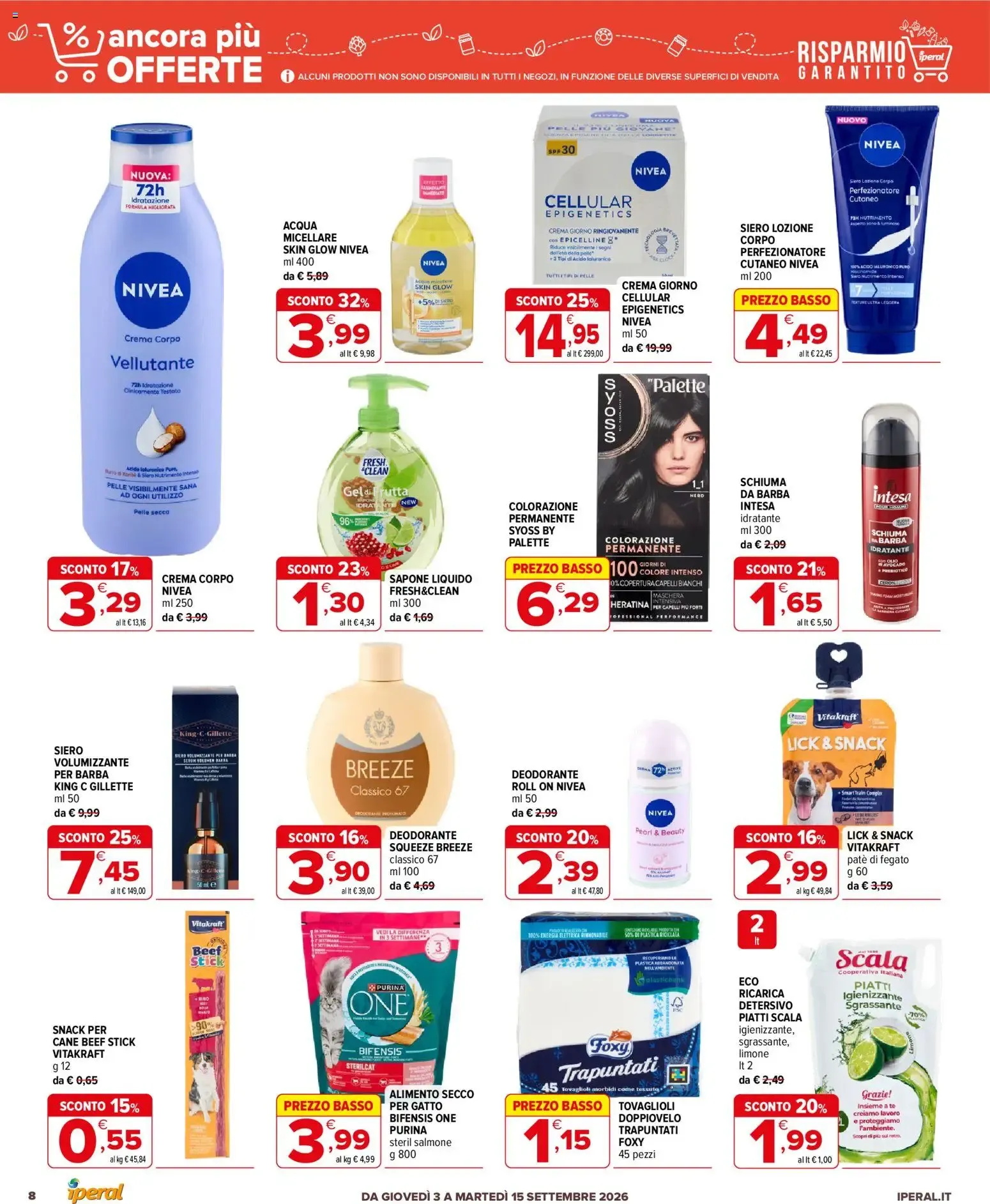 Nuovo Iperal volantino Ancora Più Offerte dal 03/09/2026 > offerte anteprima 🛍️ da 3 settembre a 15 settembre di 2026 - Pagina del volantino 8