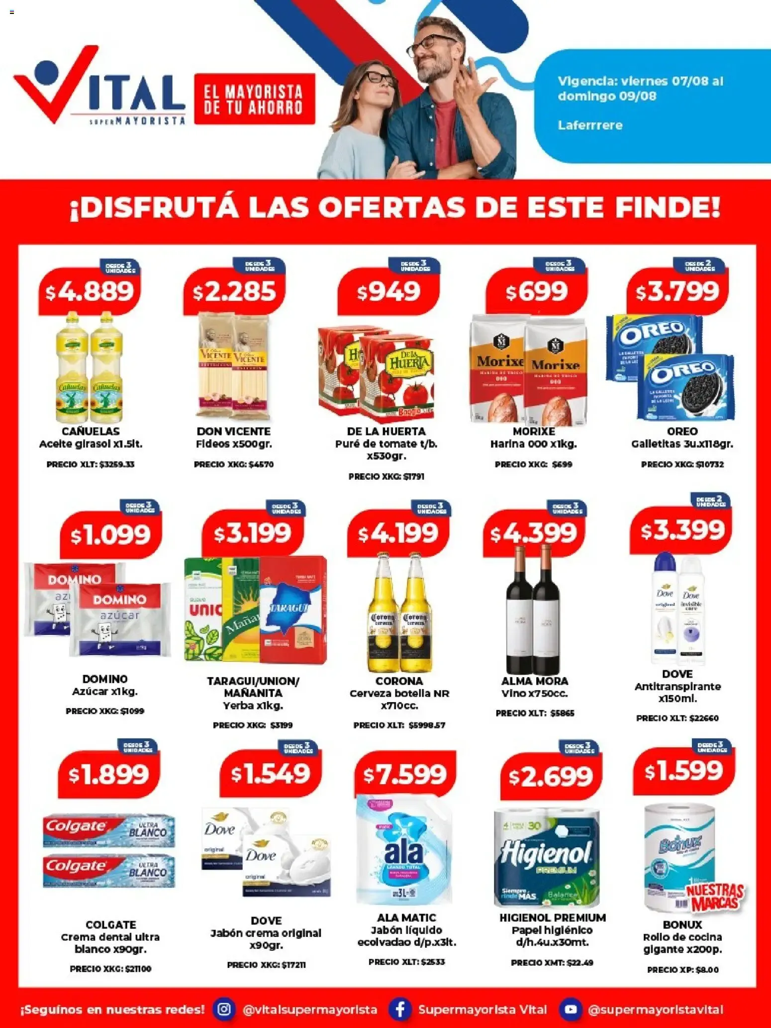 Ofertas de Vital - Ofertas fin Laferrere || del 07/08 - 09/08 || Catálogo 7 de agosto al 9 de agosto 2026 - Página 1 del catálogo