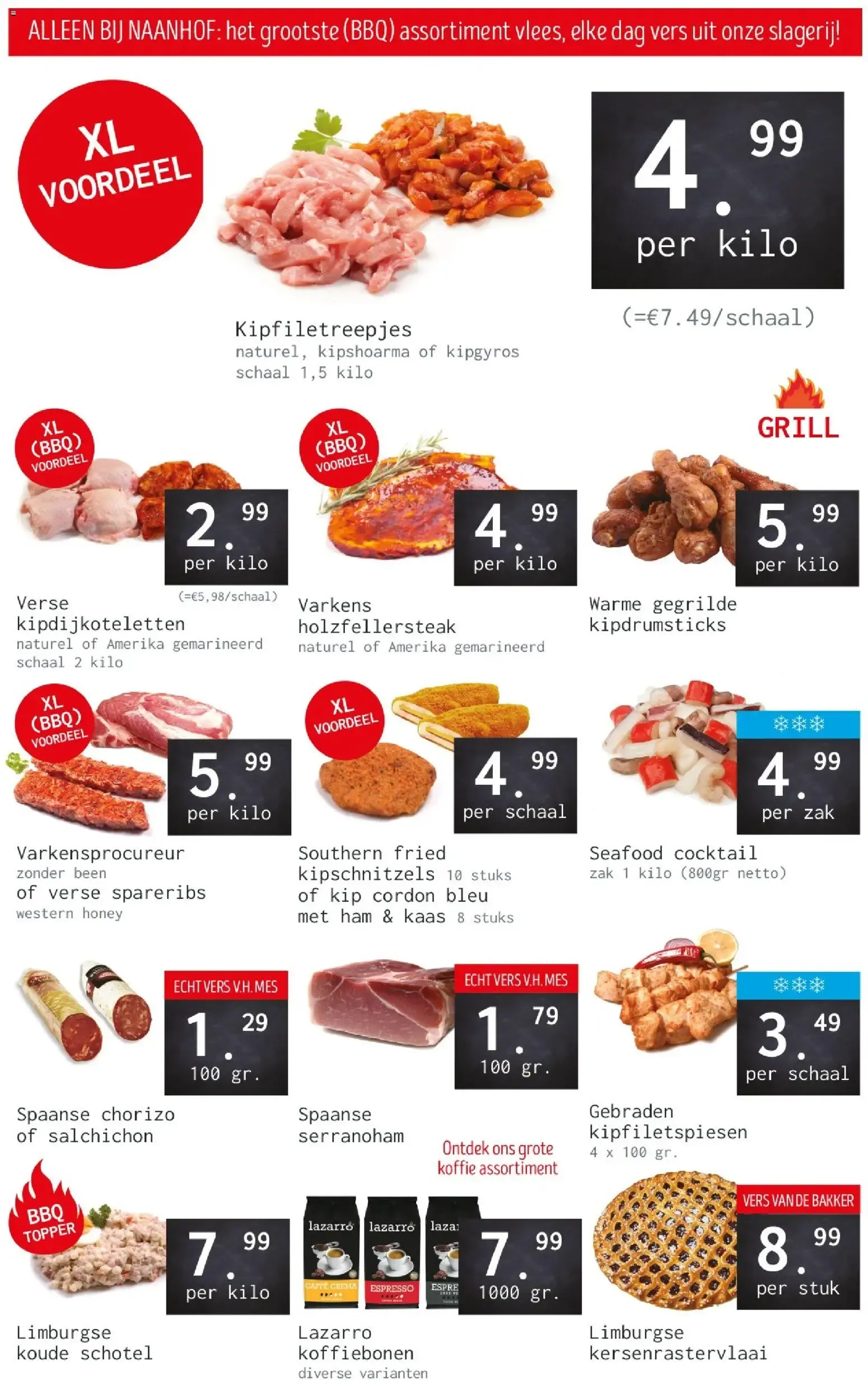 Naanhof: BBQ assortiment vlees