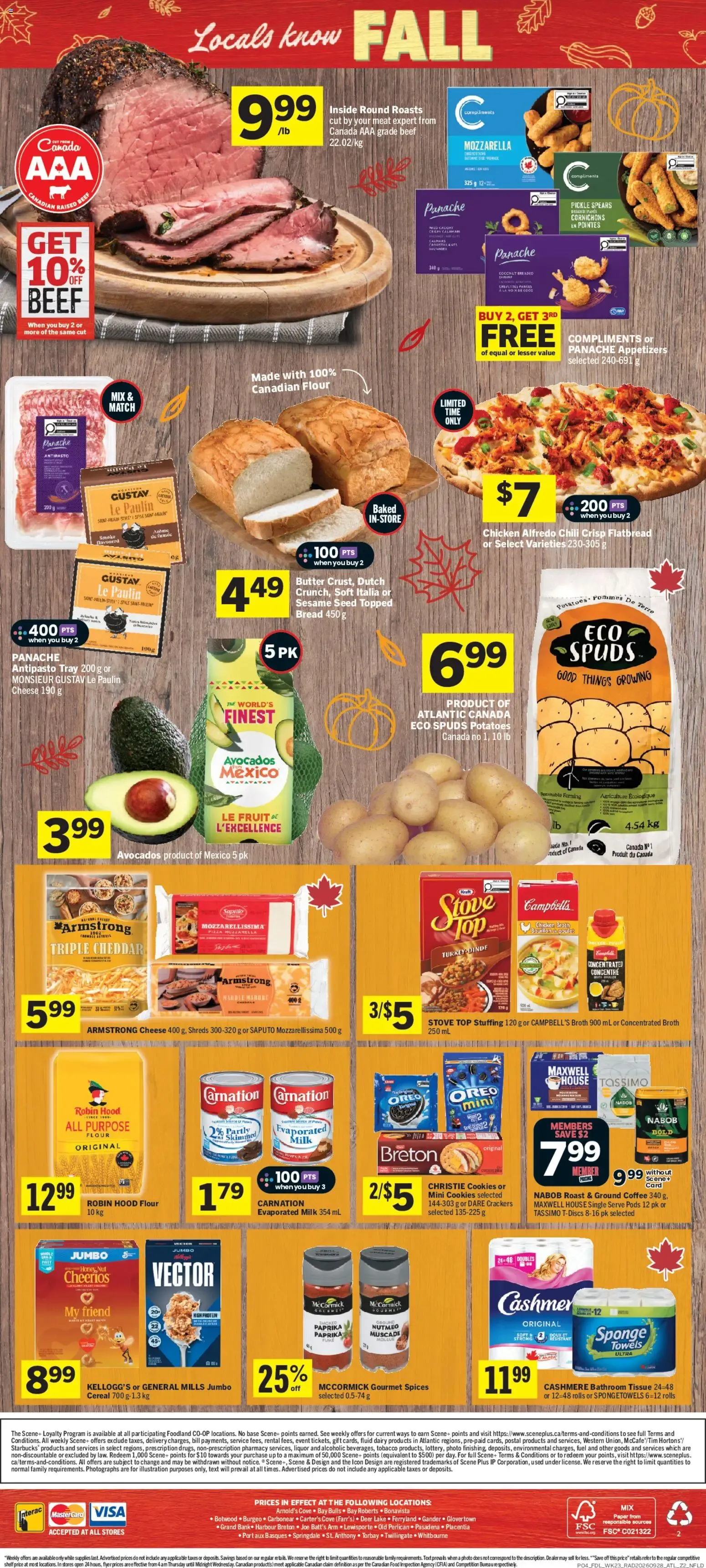 Foodland weekly flyer / circulaire from Oct 1, 2026 > weekly specials & deals from October 1 to October 7 2026 - flyer page 2