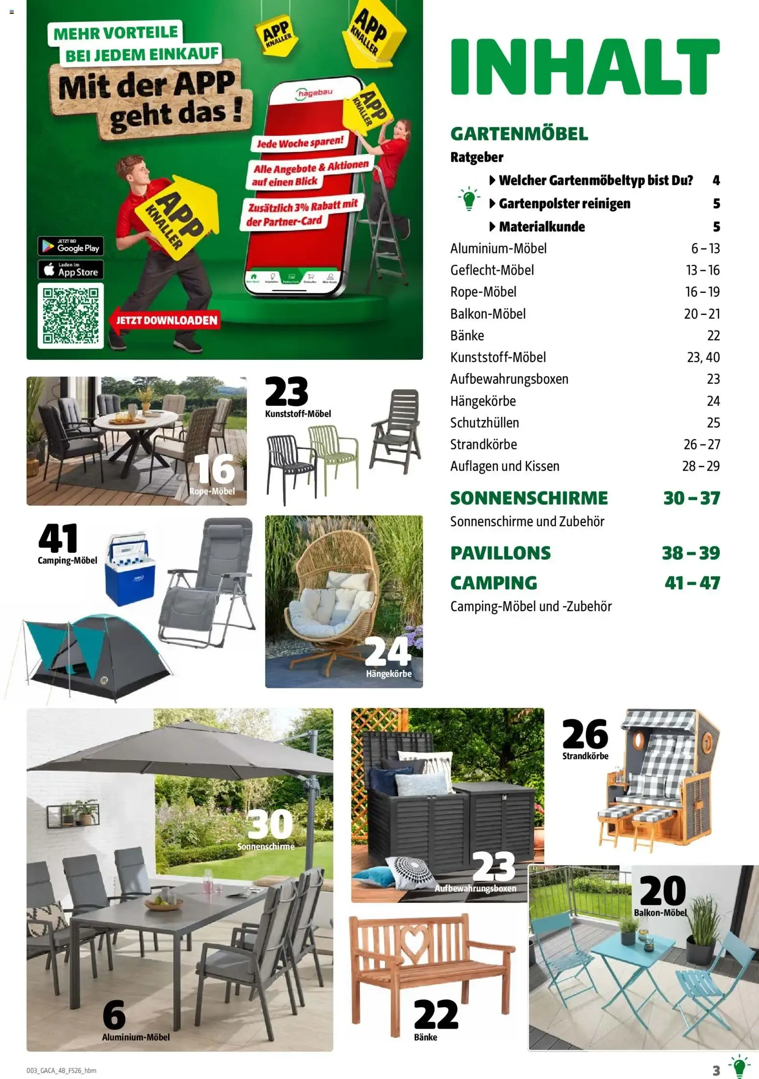 Hagebaumarkt Gartenmöbel & Camping von 2. März bis 31. Dezember 2026 - Prospekt seite 3