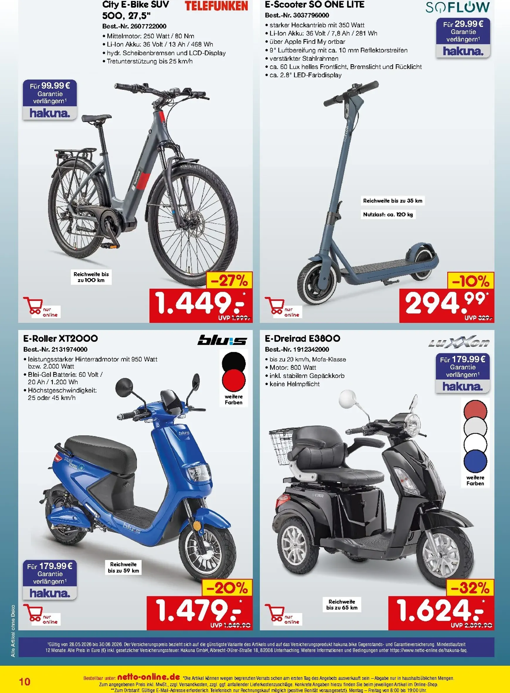 Netto Marken Discount - Online-Angebote Prospekt – von Montag 01.06.2026 bis Dienstag 30.06.2026 von 1. Juni bis 30. Juni 2026 - Prospekt seite 10