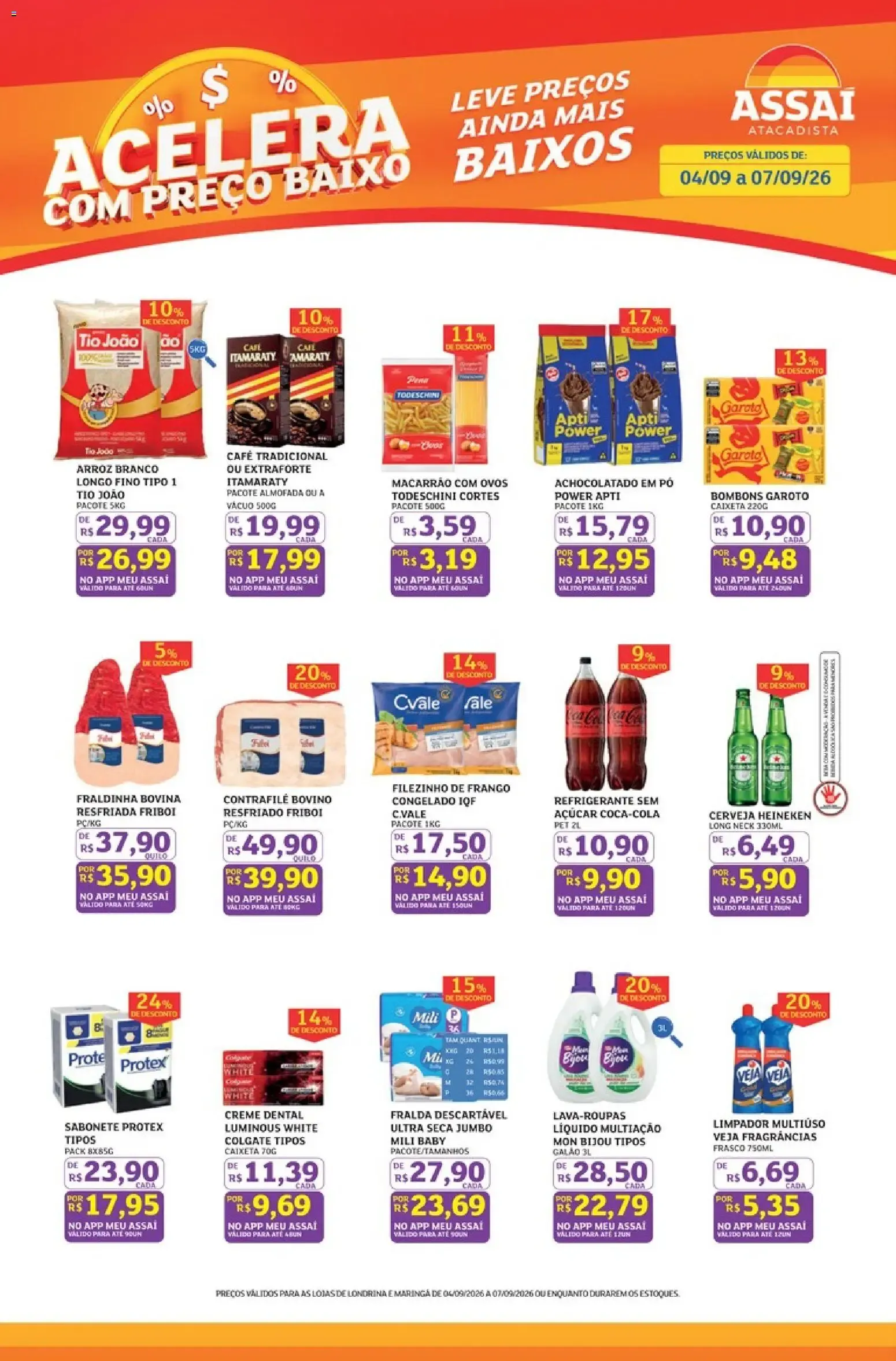Encarte de Assaí Atacadista ofertas - PR de 04/09/2026 | Promoções Online 4 de setembro até 7 de setembro 2026 - Pagina 1