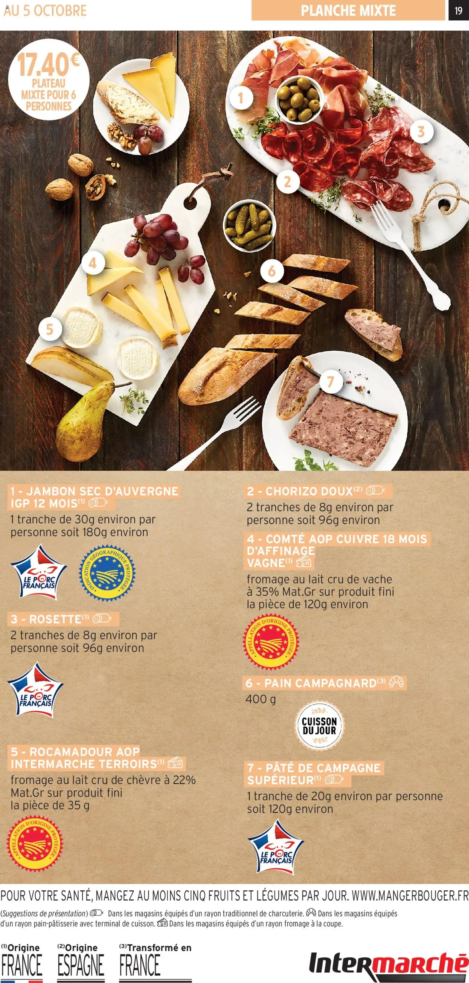 Intermarché - Les menus traiteur printemps/été à partir du 01/04/2026 - promo en ligne du 1 avril au 5 octobre 2026 - Catalogue page 19