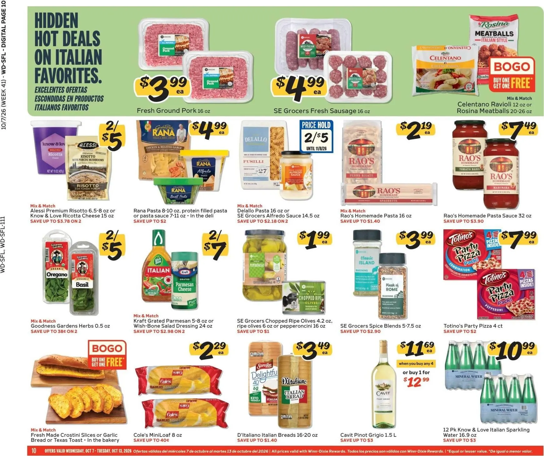 Weekly ad Current Winn-Dixie leaflet valid from Wednesday 10/07/2026 to Tuesday 10/13/2026 from October 7 to October 13 2026 - Page 10