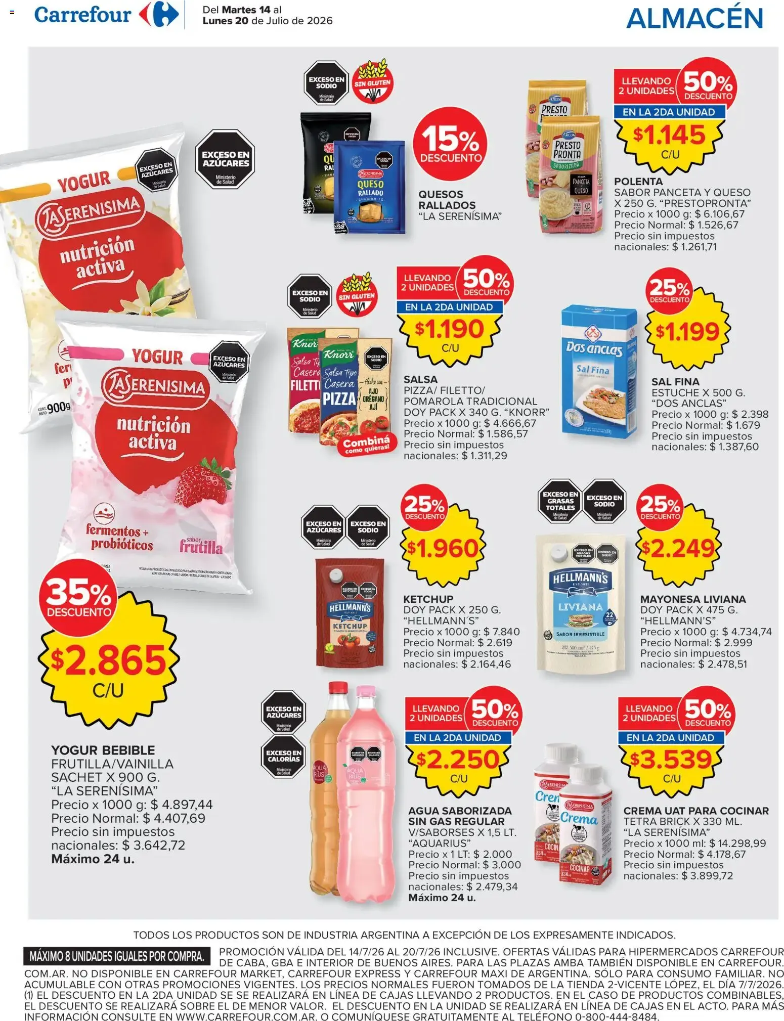 Ofertas de Carrefour ofertas || del 14/07/2026 - 21/07/2026 || Promociones 14 de julio al 20 de julio 2026 - Página 10 del catálogo
