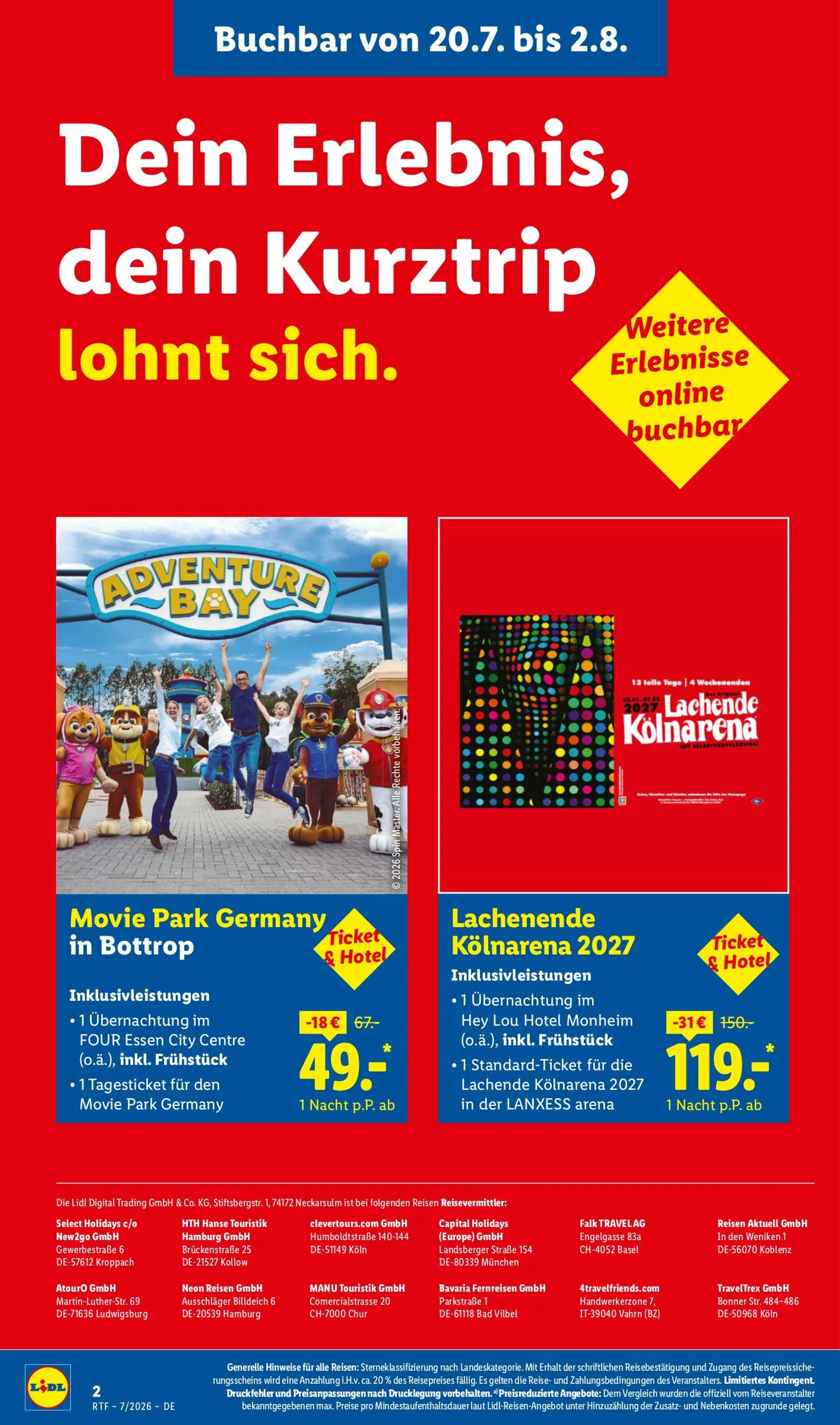 Auf die Berge, fertig, los. Last Minute Urlaub von 15. Juli bis 15. August 2026 - Prospekt seite 2