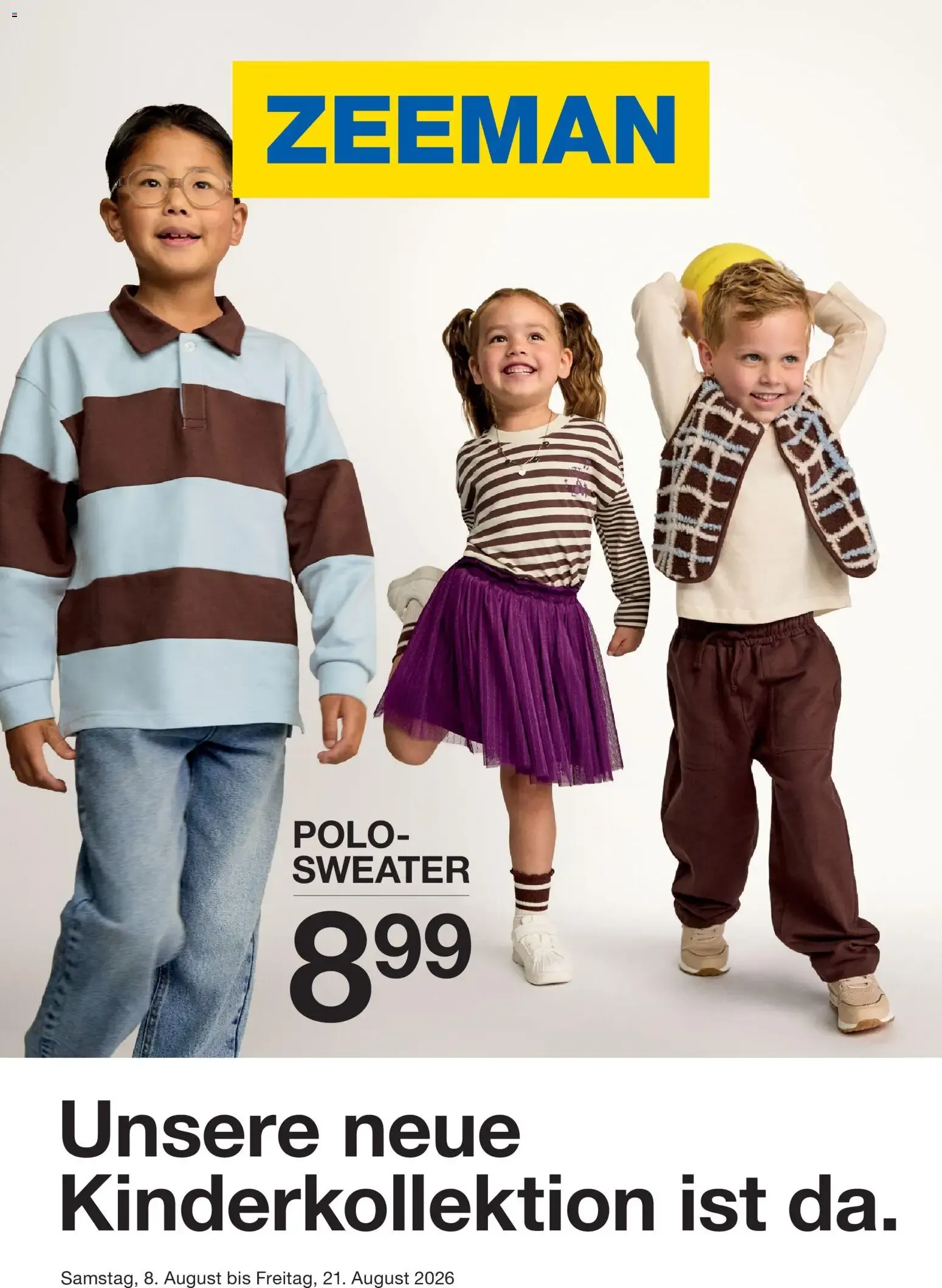 Zeeman Prospekt vom 08.08.2026 – Angebote online von 8. August bis 21. August 2026 - Prospekt seite 1